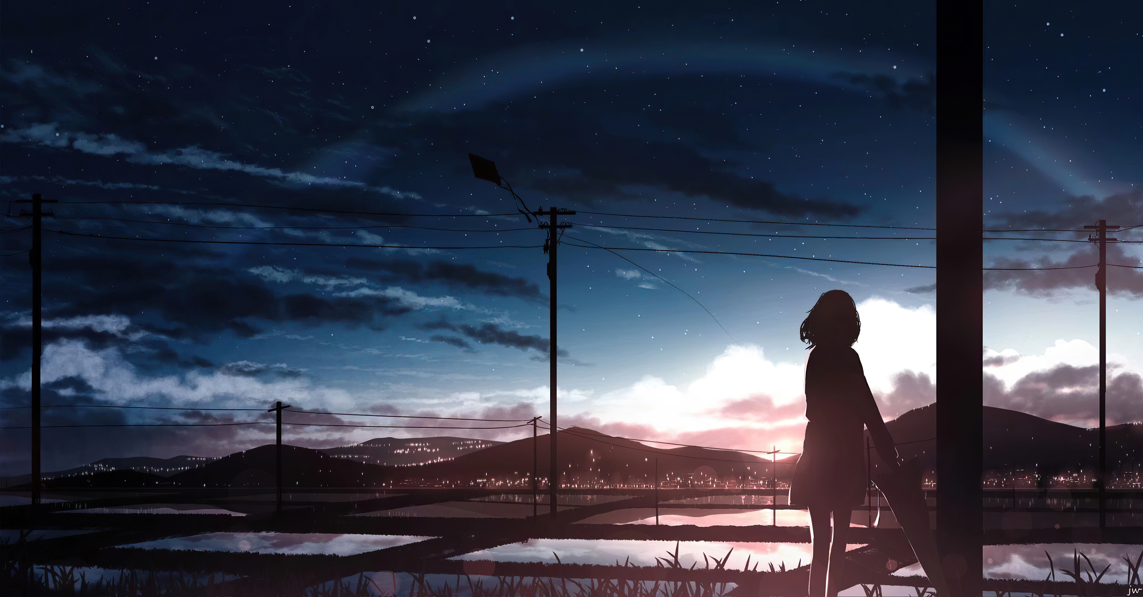 Anime Girl Moescape Alone Standing 4k Wallpaper, HD Anime Wallpaper, 4k Wallpaper, Image, Background, Photos and Picture