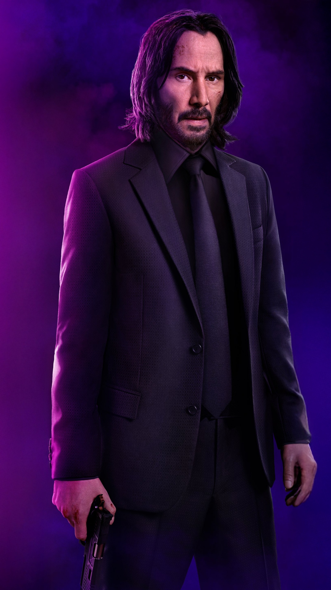 John Wick Wallpaper 4K, Ballerina, Neon background