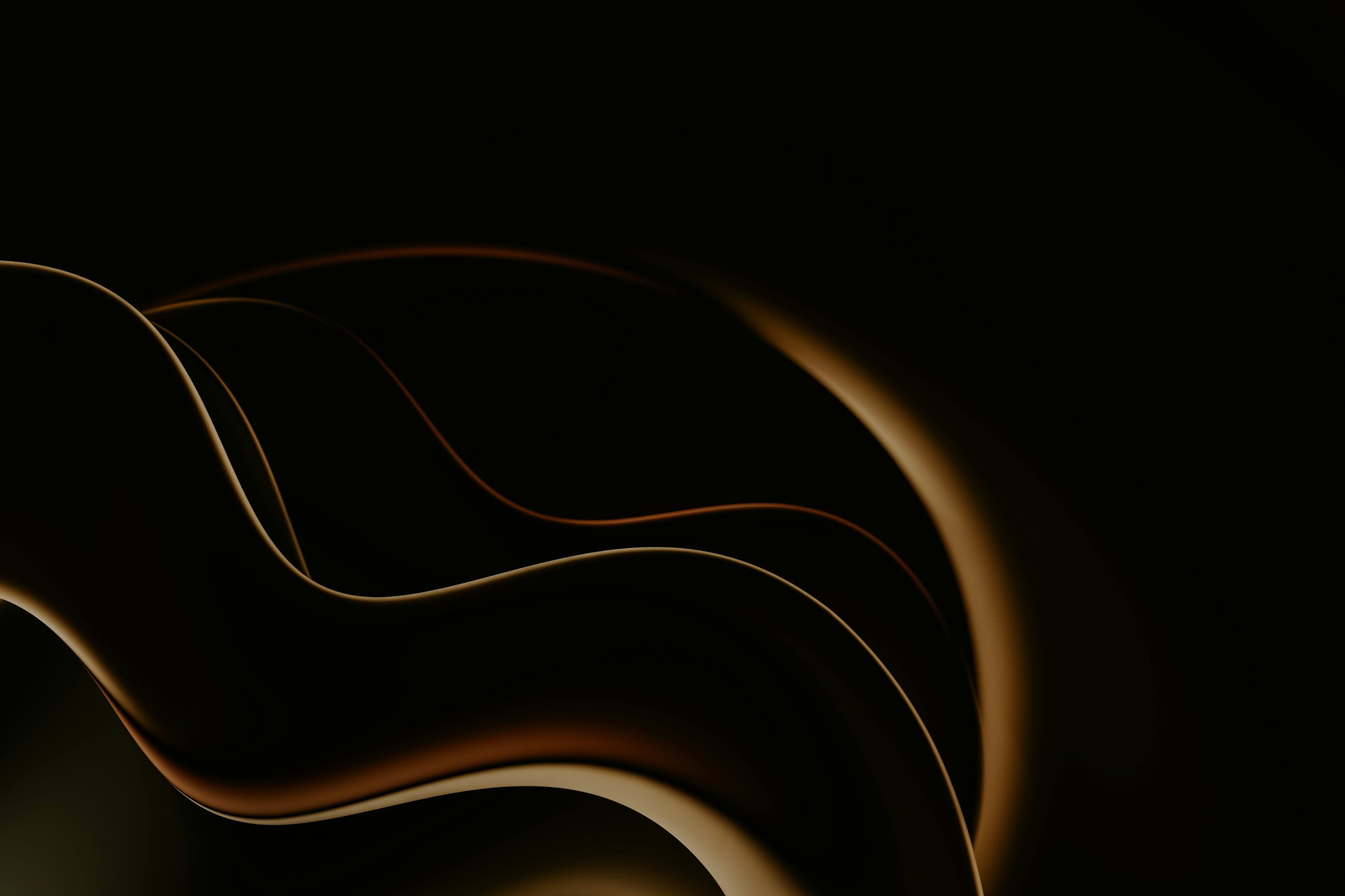 A black and brown abstract background with wavy lines photo