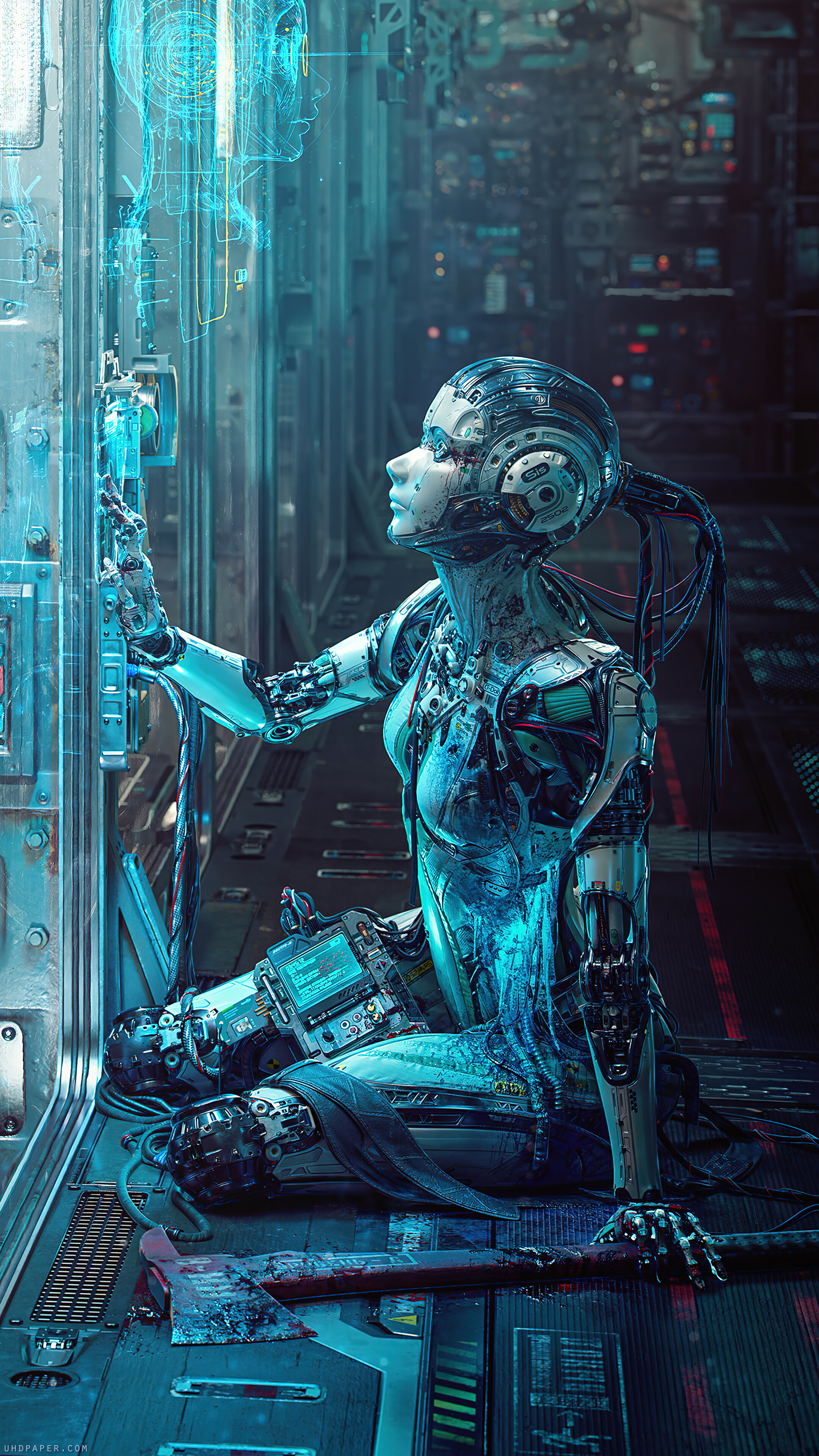 Sci Fi Cyborg 4K Wallpaper IPhone HD Phone F