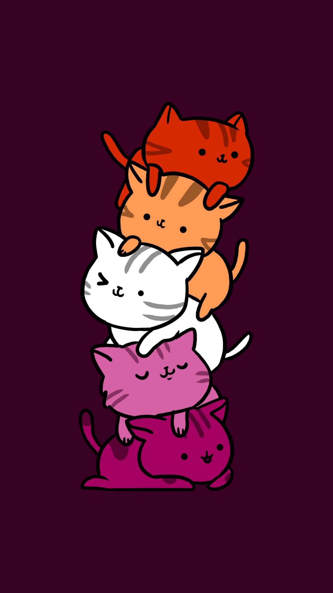 Cat pile Wallpaper 4K, Kawaii cats, Kawaii kittens, 5K