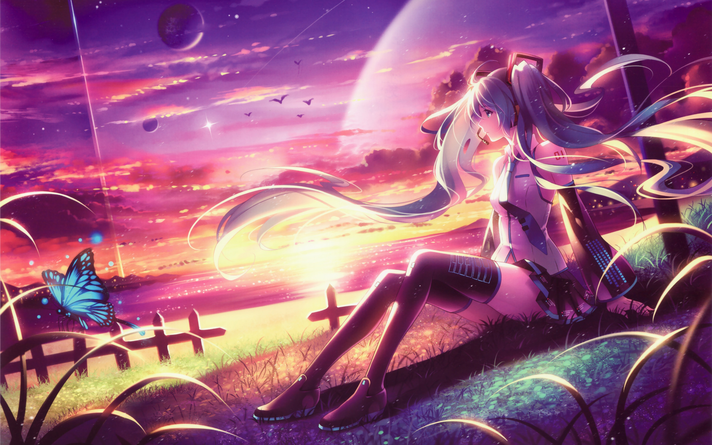 Wallpaper Pink Haired Woman Anime Character, Background Free Image