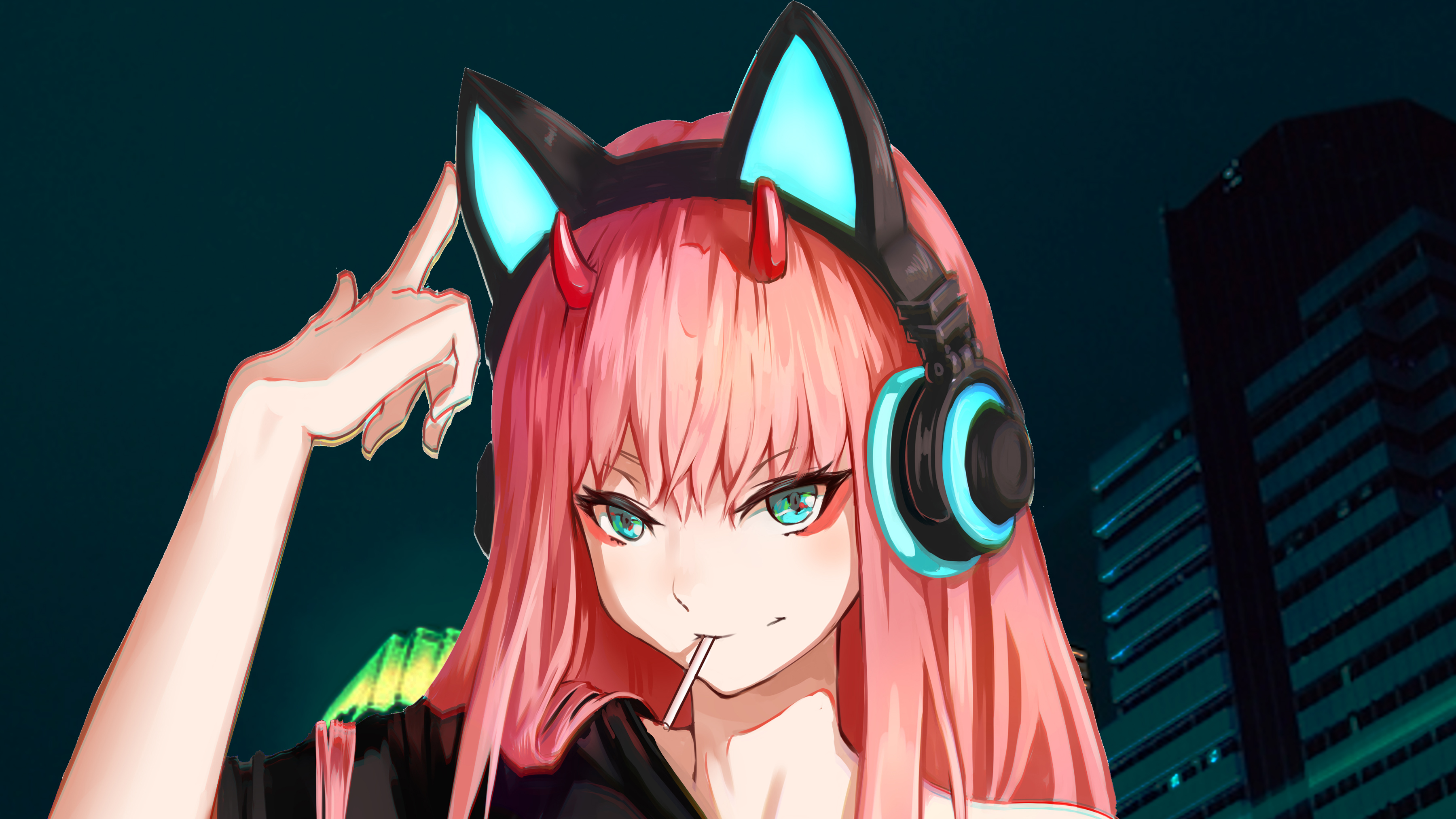 Wallpaper Pink Haired Girl Anime Character, Background Free Image