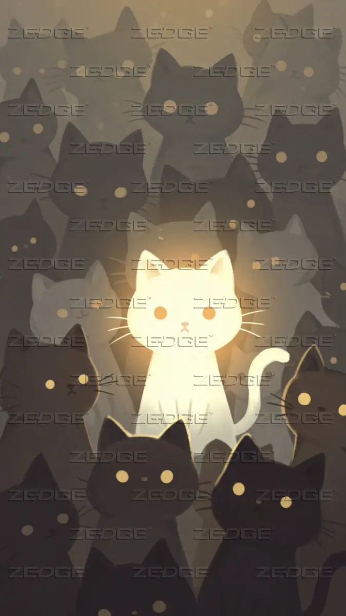 shadowy cat wallpaper