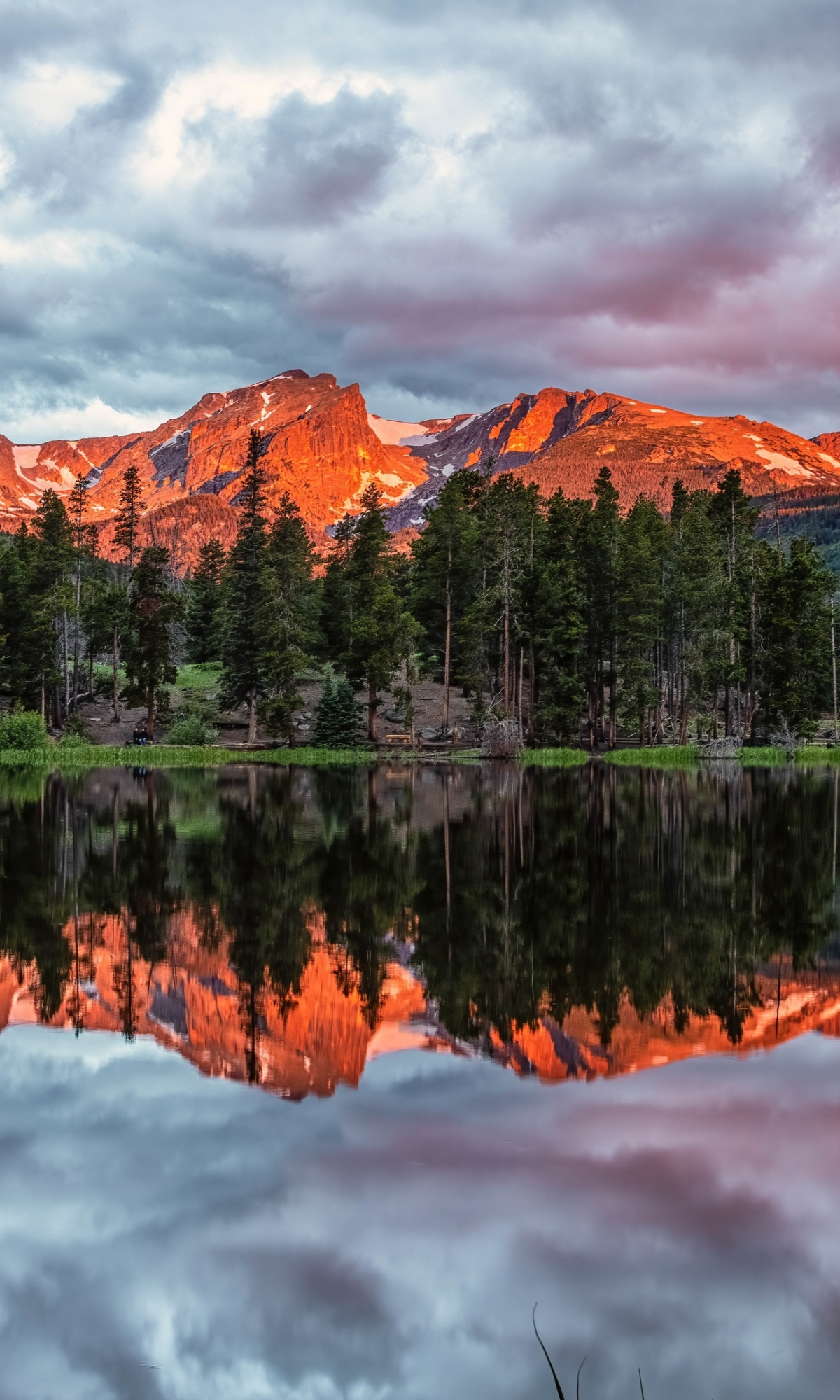 Phone wallpaper: Rocky Mountains, Earth, Reflection 1418780