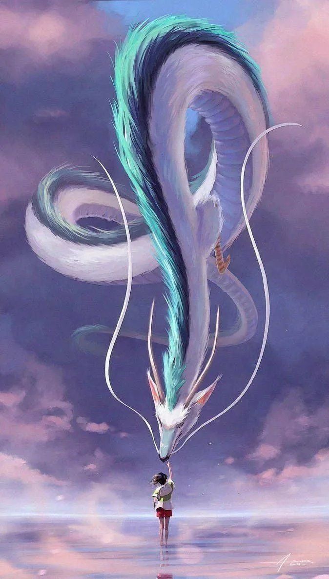 So I recently saw an awesome Spirited Away phone wallpaper here. Wanted to share mine, too