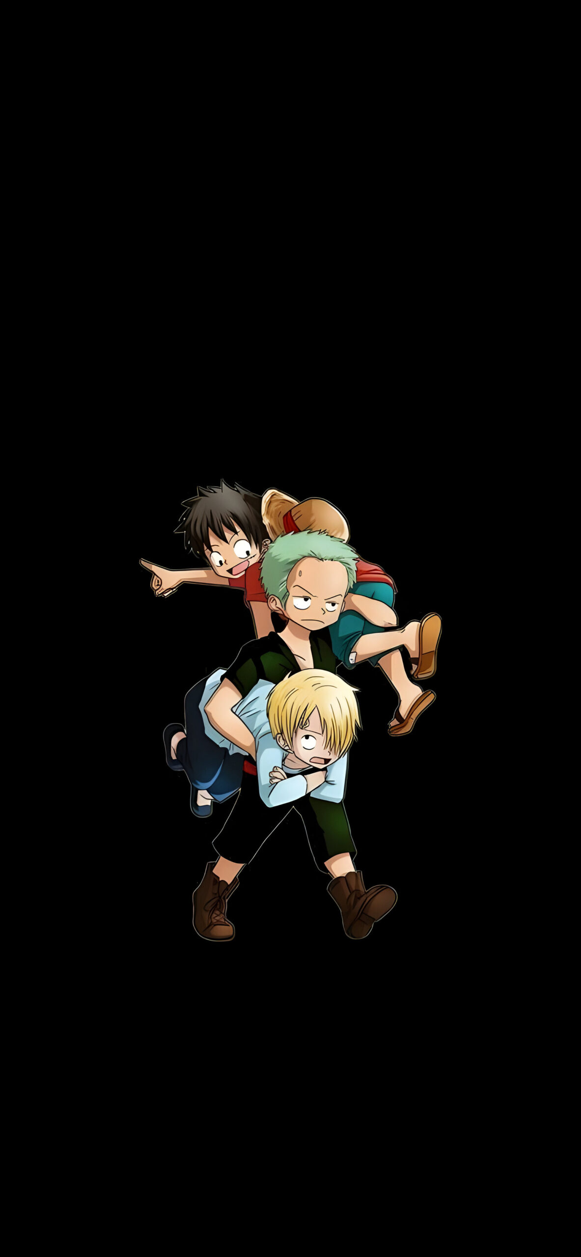One Piece Zoro Carrying Luffy & Sanji Wallpaper One Piece