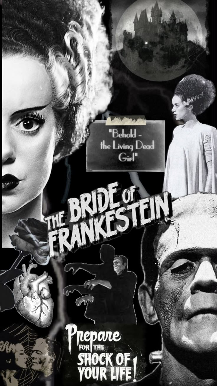 Bride of Frankenstein #brideoffrankenstein #fyp #wallpaper #frankenstein