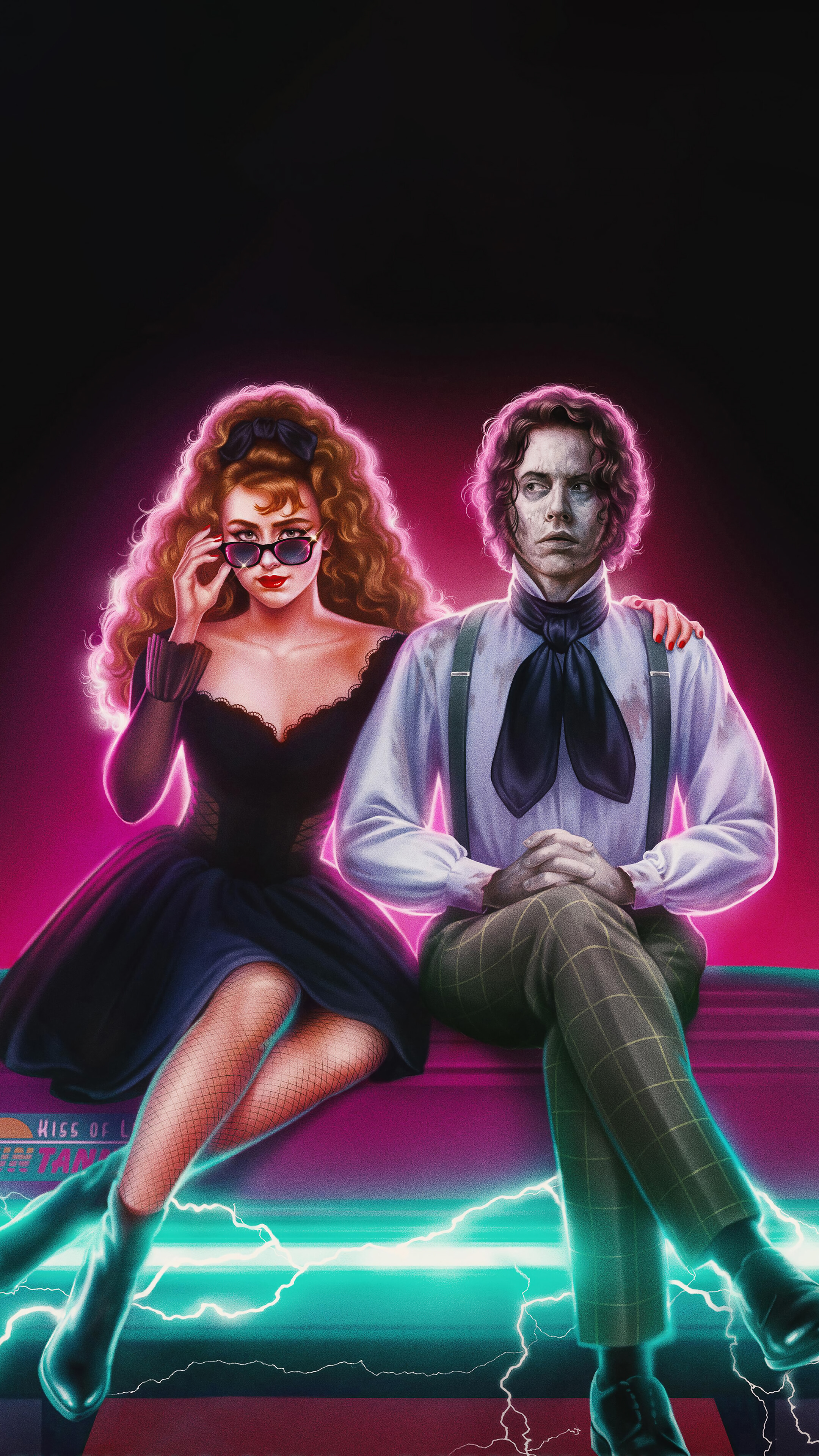 Lisa Frankenstein Movie Poster 4K Wallpaper iPhone HD Phone o