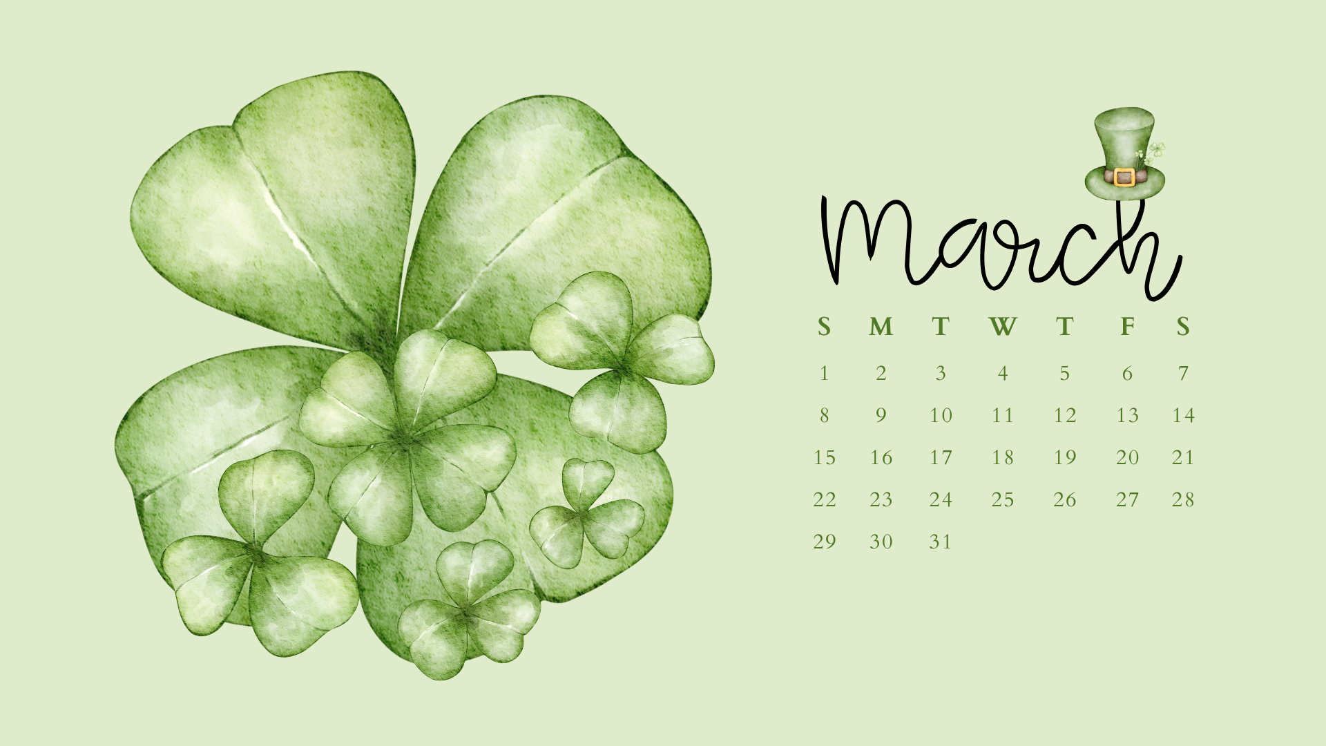 Free March 2026 Desktop Calendar Background (EASY DOWNLOAD)