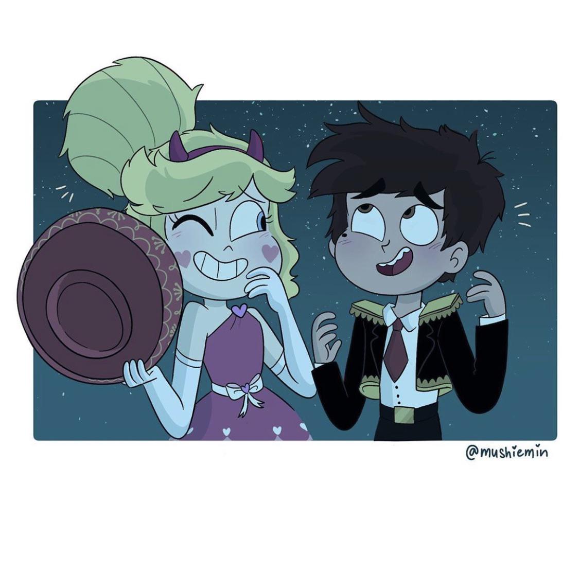 Blood Moon Star and Marco adorableness (Mushiemin)