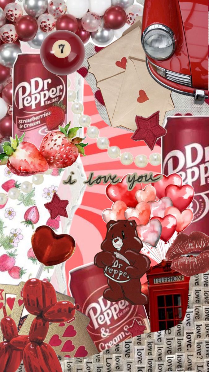 Dr. Pepper themed collage. Pretty wallpaper iphone, Valentines wallpaper, iPhone wallpaper photography