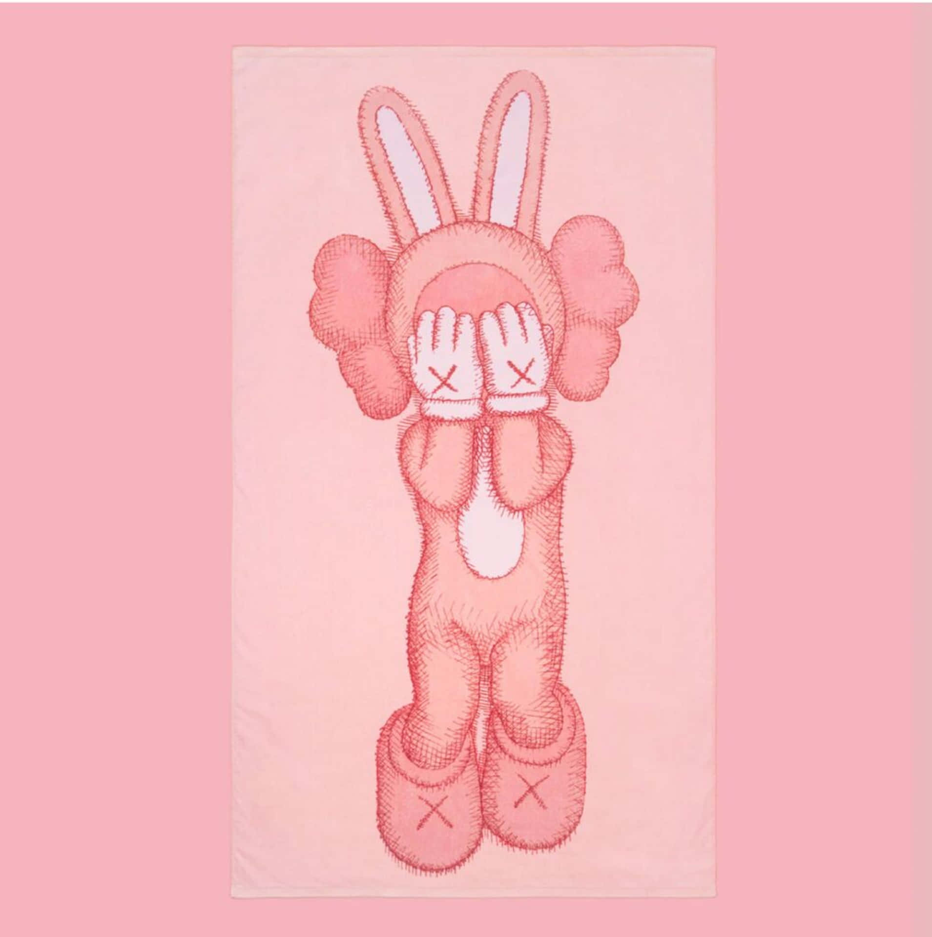Pink Kaws Wallpaper