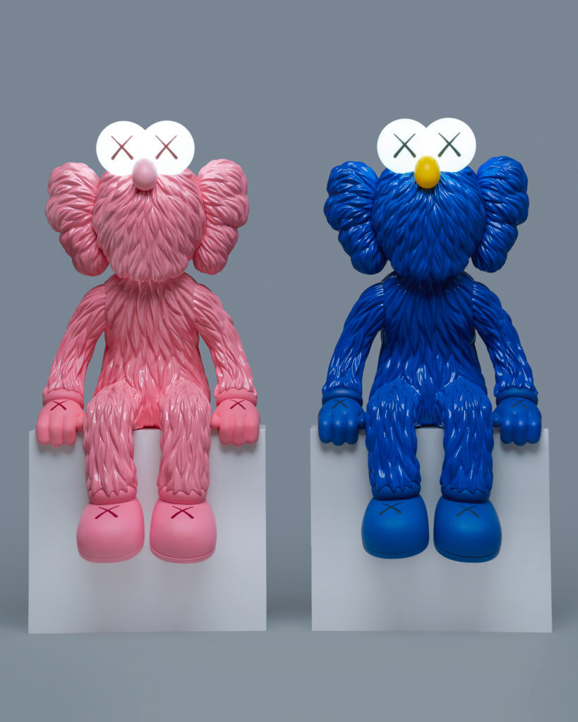 KAWS x AllRightsReserved Pink BBF SEEING Toy Chronicle