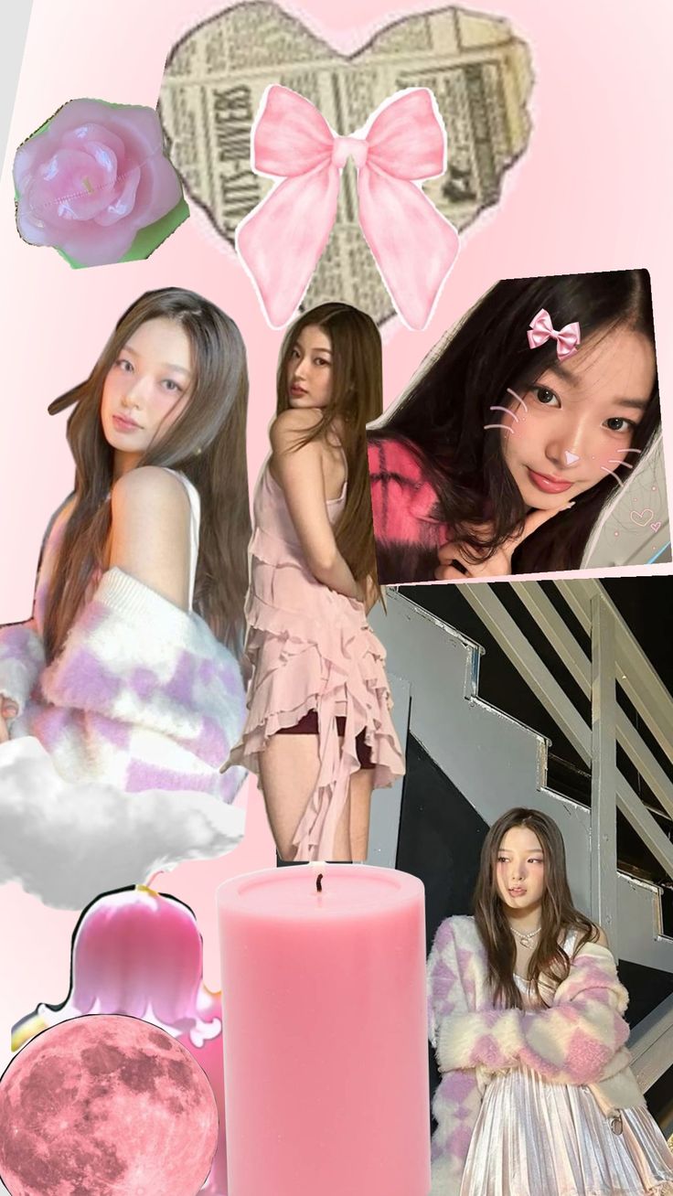 yoonchae pink wallpaper