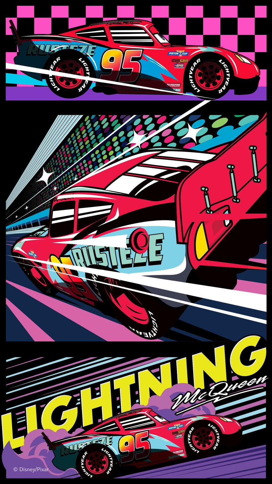 Customizable Lightning McQueen wallpaper