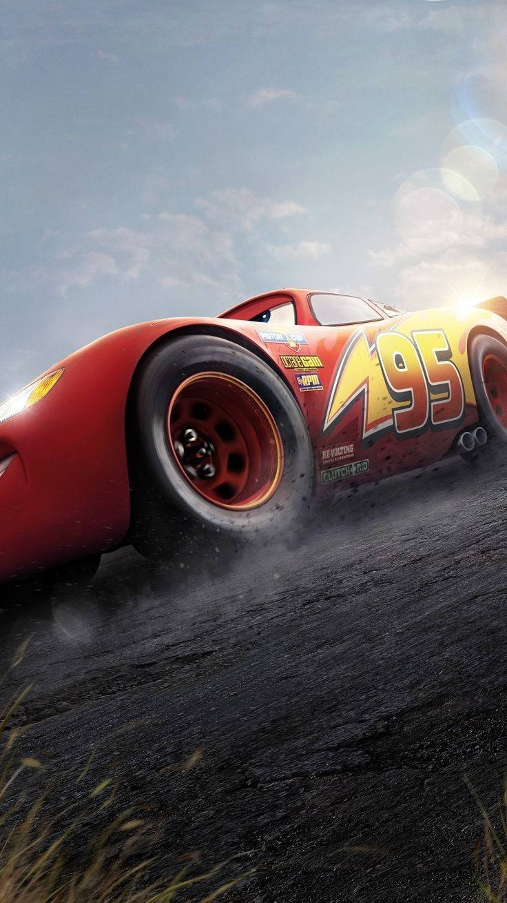 Download Lightning McQueen of Disney's Cars Series Wallpaper