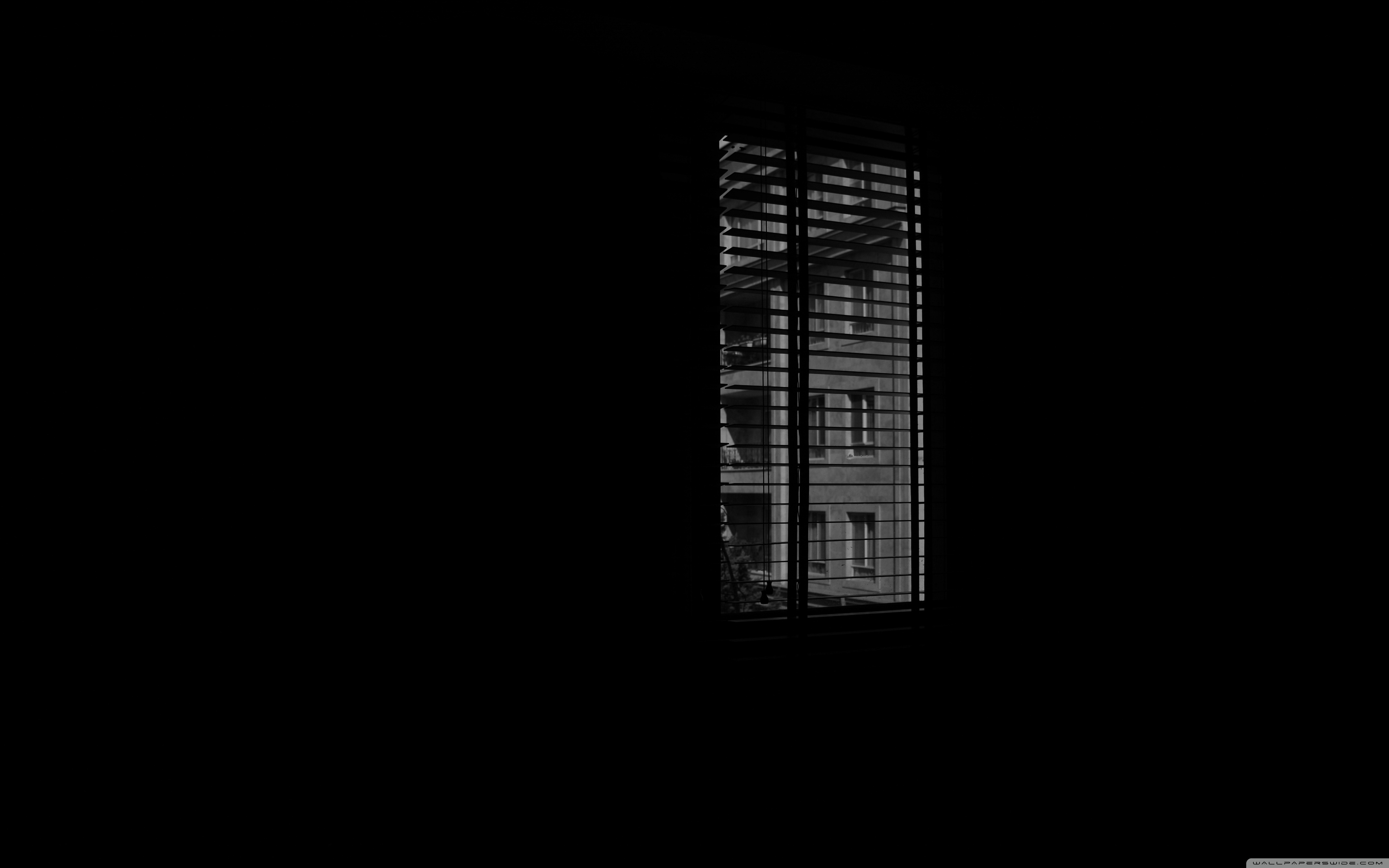 Dark Window 4K UHD Wallpaper for UltraHD Desktop and TV, Widescreen and UltraWide Display, Smartphone and Tablet Devices