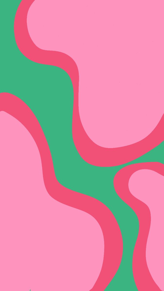 Pink and green wallpaper