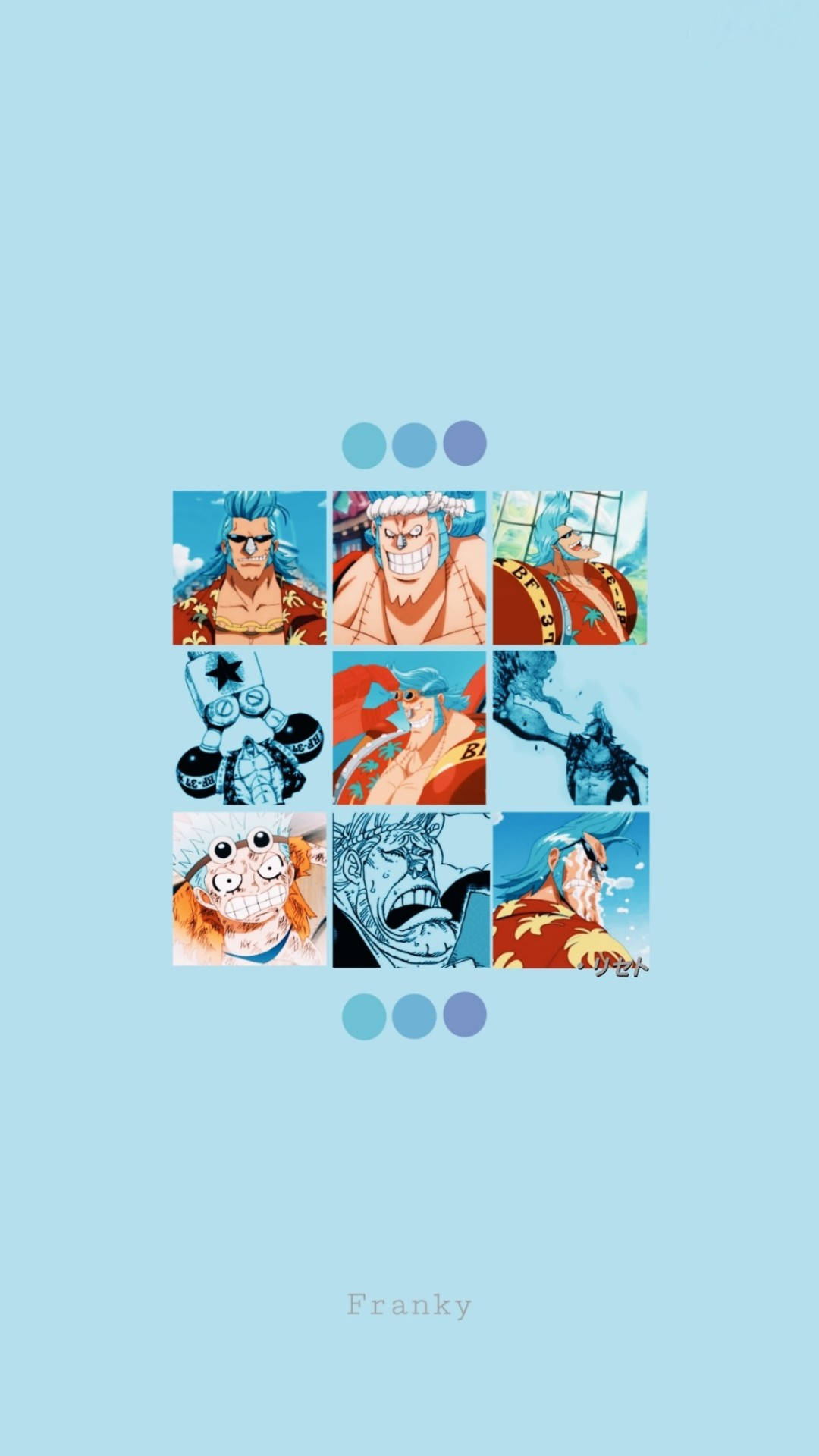 Download Franky One Piece Aesthetic Icon Collage Wallpaper