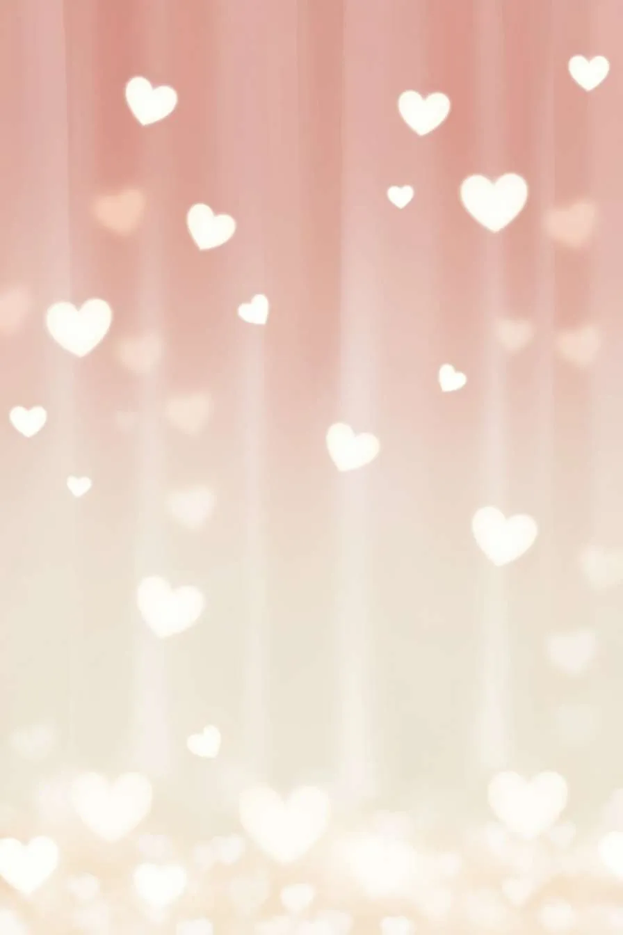 Pastel Pink and Red Gradient Valentine Day Wallpaper For