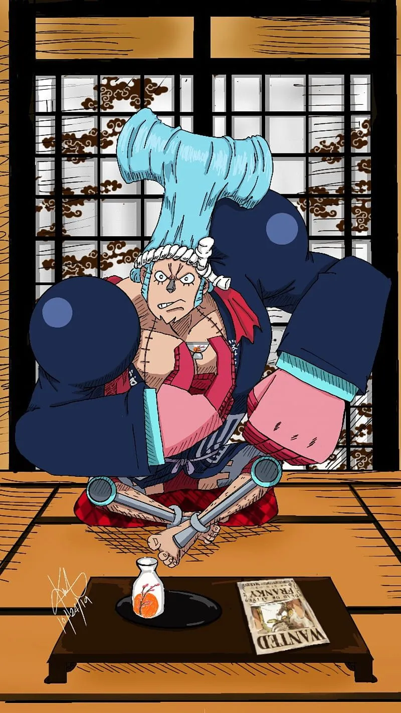 Franky, anime, one piece, robot, HD phone wallpaper