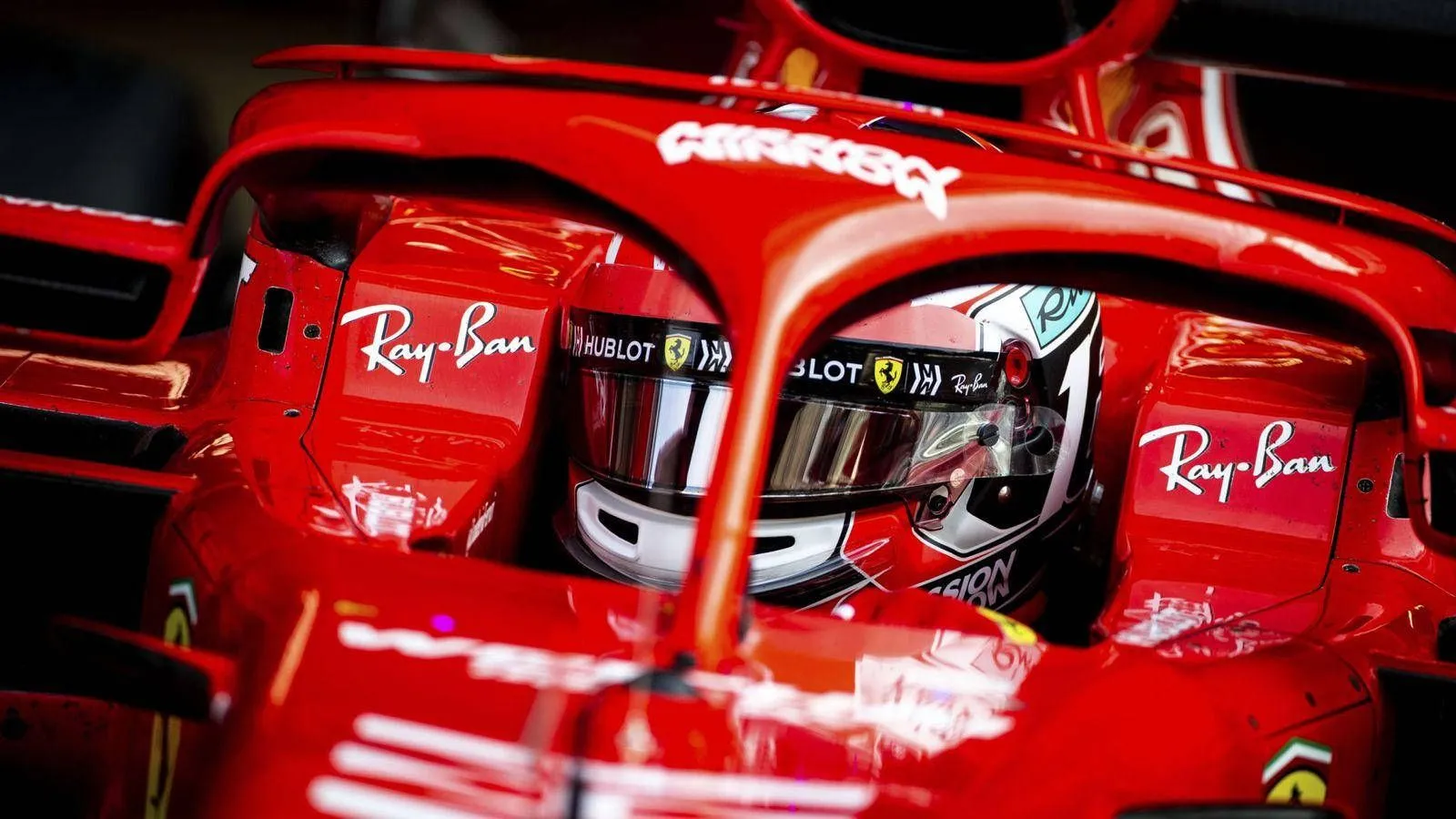 Download Charles Leclerc Ferrari Halo Wallpaper