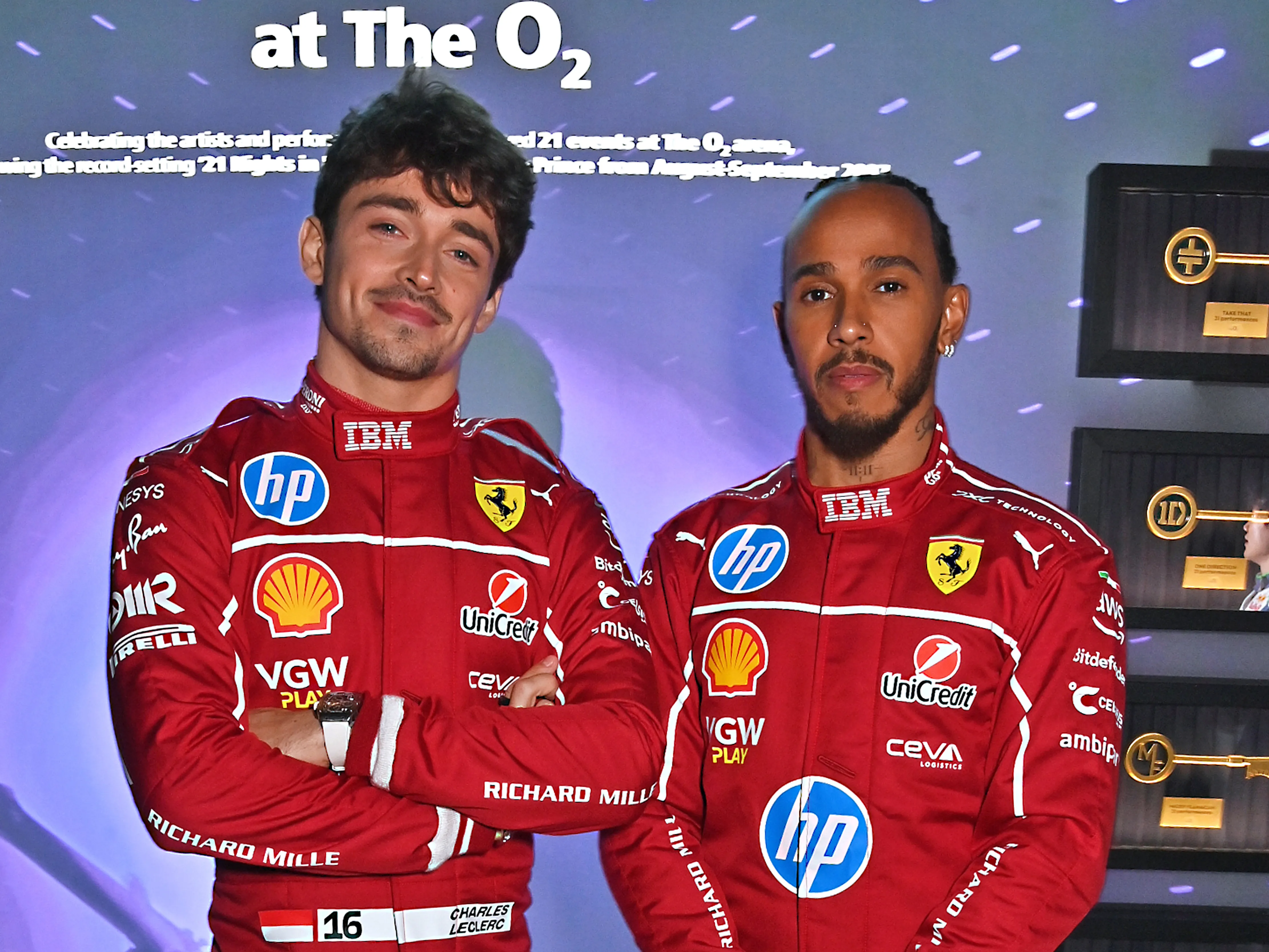 Lewis Hamilton And Charles Leclerc Bring Their Watch A Game To Kick Off The New F1 Season