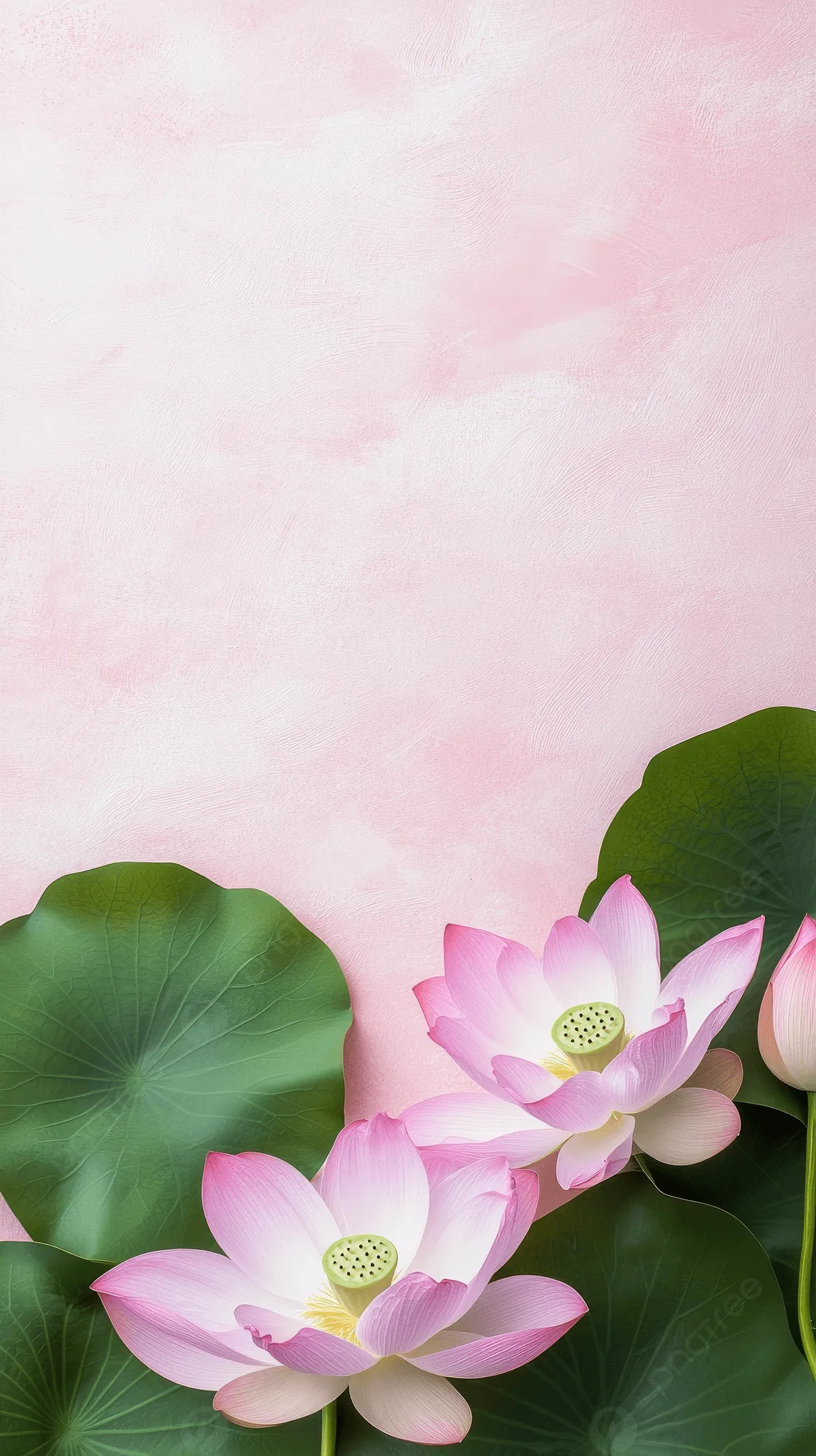 Pastel Pink And Green Flowers Background Image, HD Picture and Wallpaper For Free Download