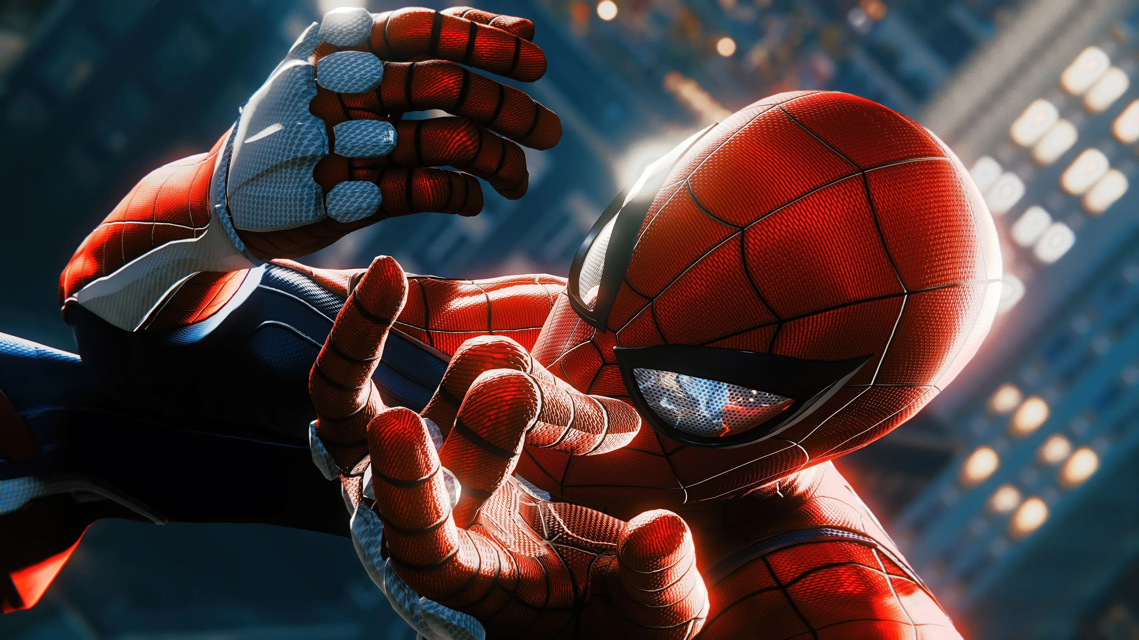 Spider Man 4K Ultra HD Wallpaper. Marvel's Spider Man Game Power Pose