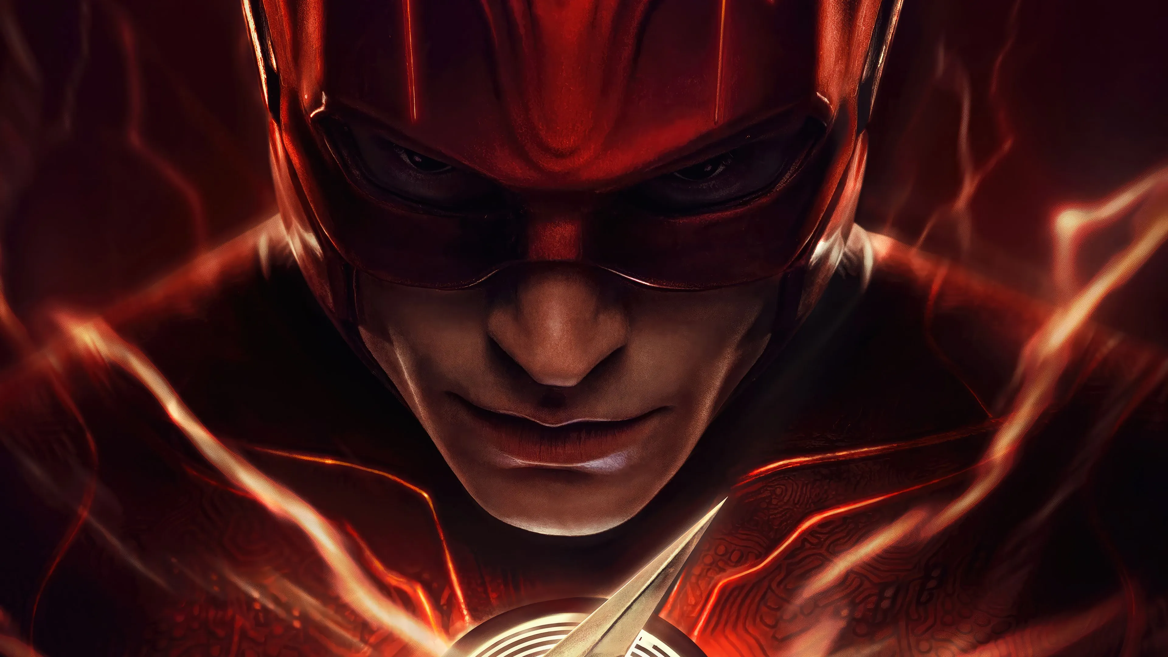 Superhero from The Flash movie, 2023 Desktop wallpaper 600x382