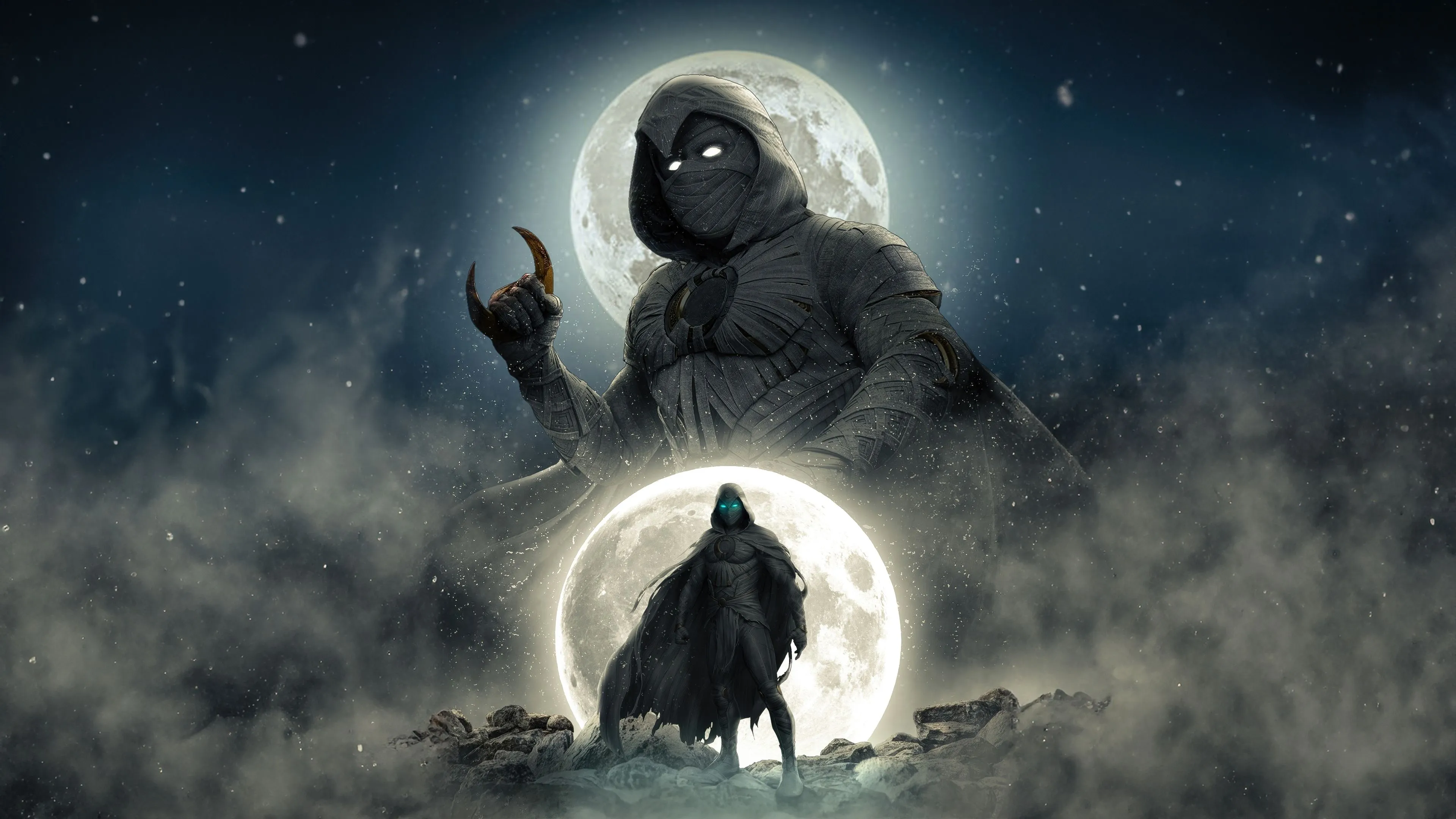 Marvel Moon Knight Superhero Wallpaper, HD TV Series 4K Wallpaper, Image and Background