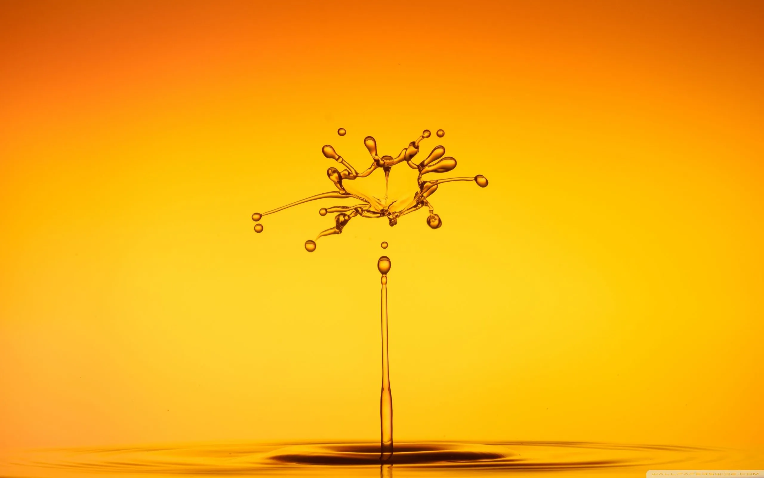 Orange Splash 4K UHD Wallpaper for UltraHD Desktop and TV, Widescreen and UltraWide Display, Dual Monitor, Smartphone and Tablet Devices