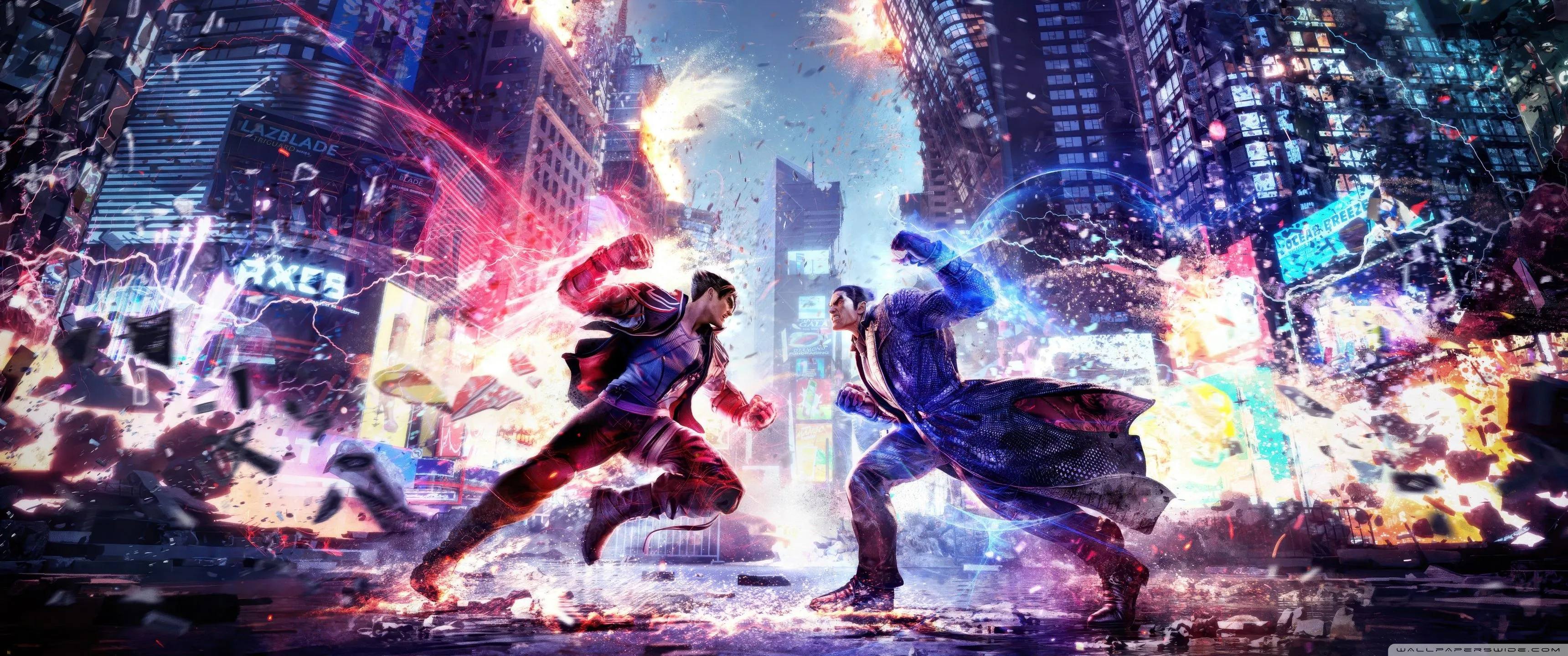 Tekken 8 Video Game, Jin vs Kazuya 4K UHD Wallpaper for UltraHD Desktop and TV, Widescreen and UltraWide Display, Dual Monitor, Smartphone and Tablet Devices