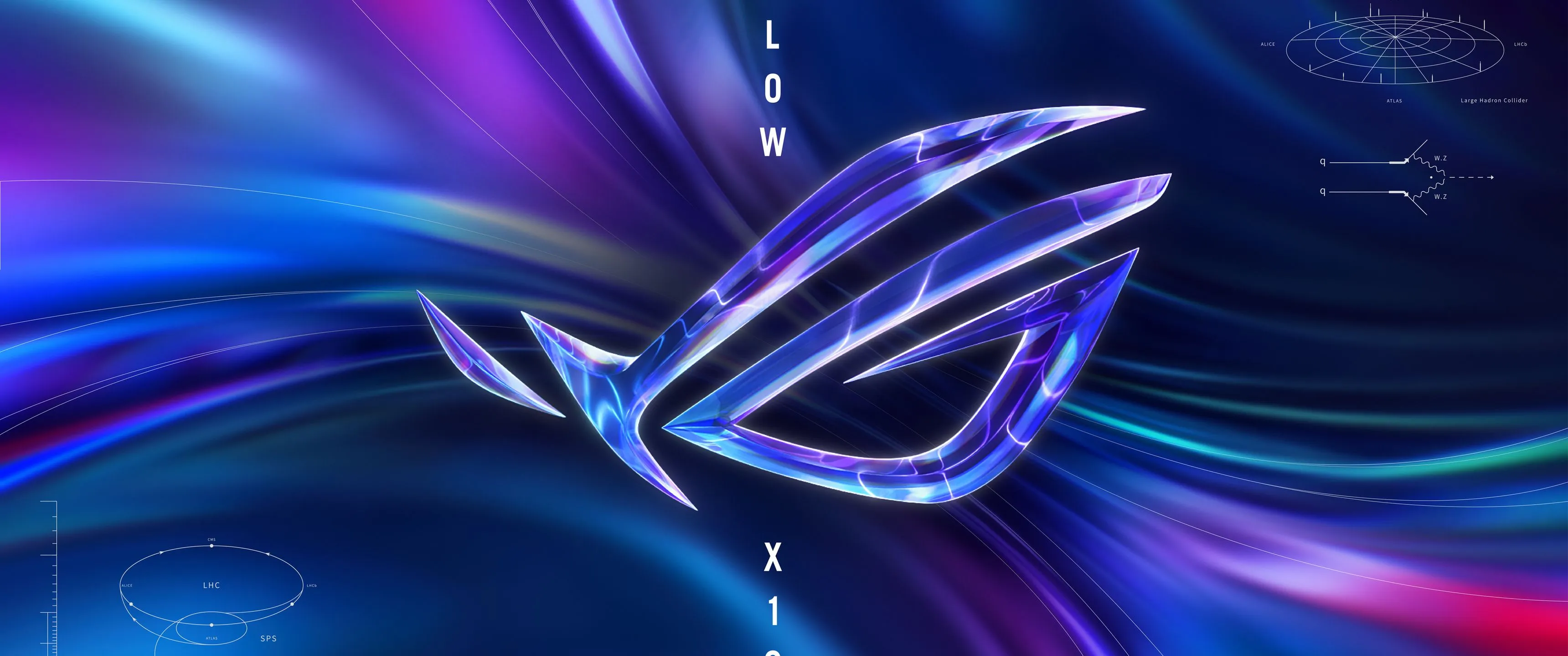 Download ROG Flow X16, Asus, ROG, Logo, Gaming Wallpaper in 3440x1440 Resolution