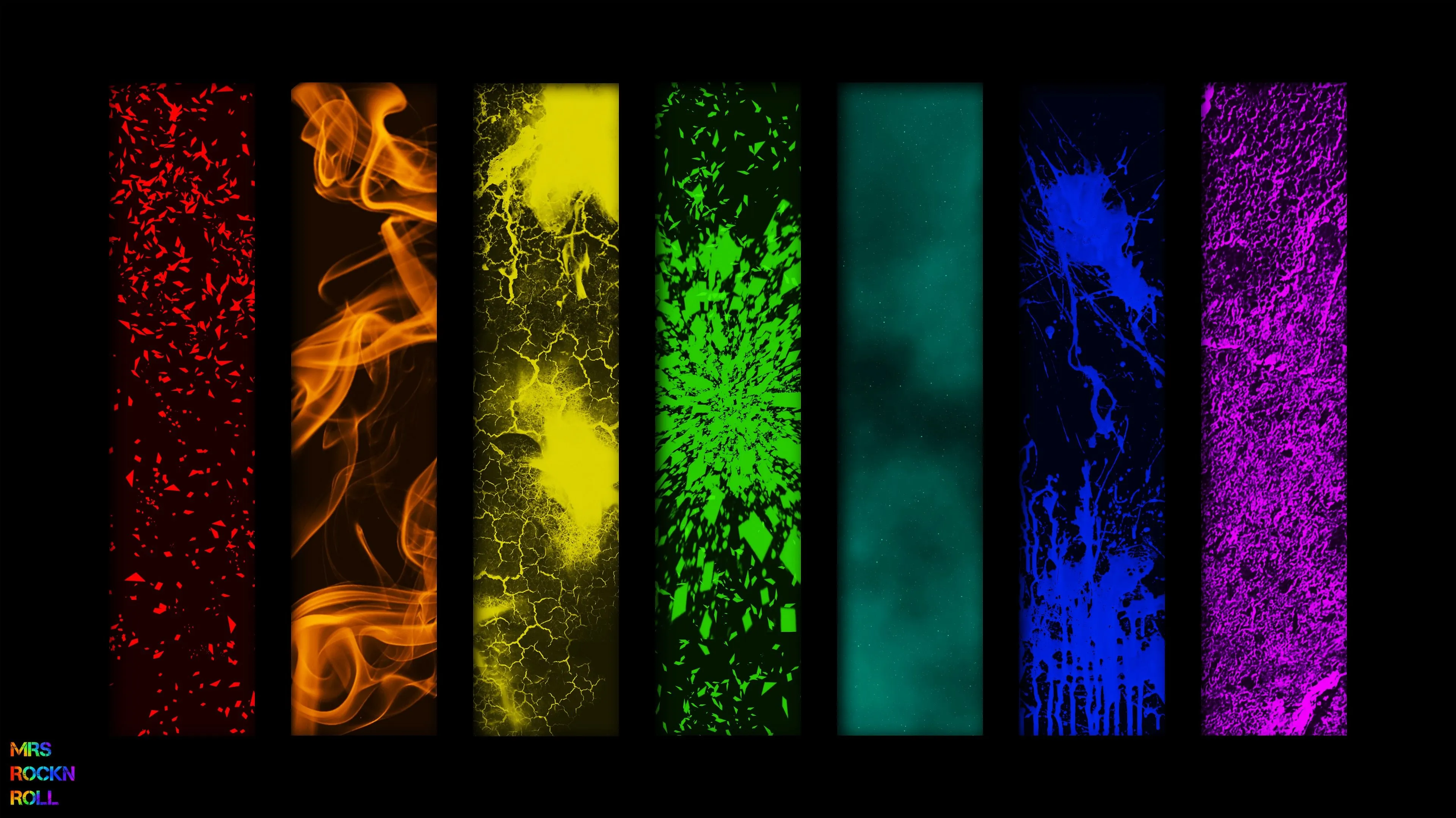 Colorful Collage Rainbow 4K 5K HD Abstract Wallpaper