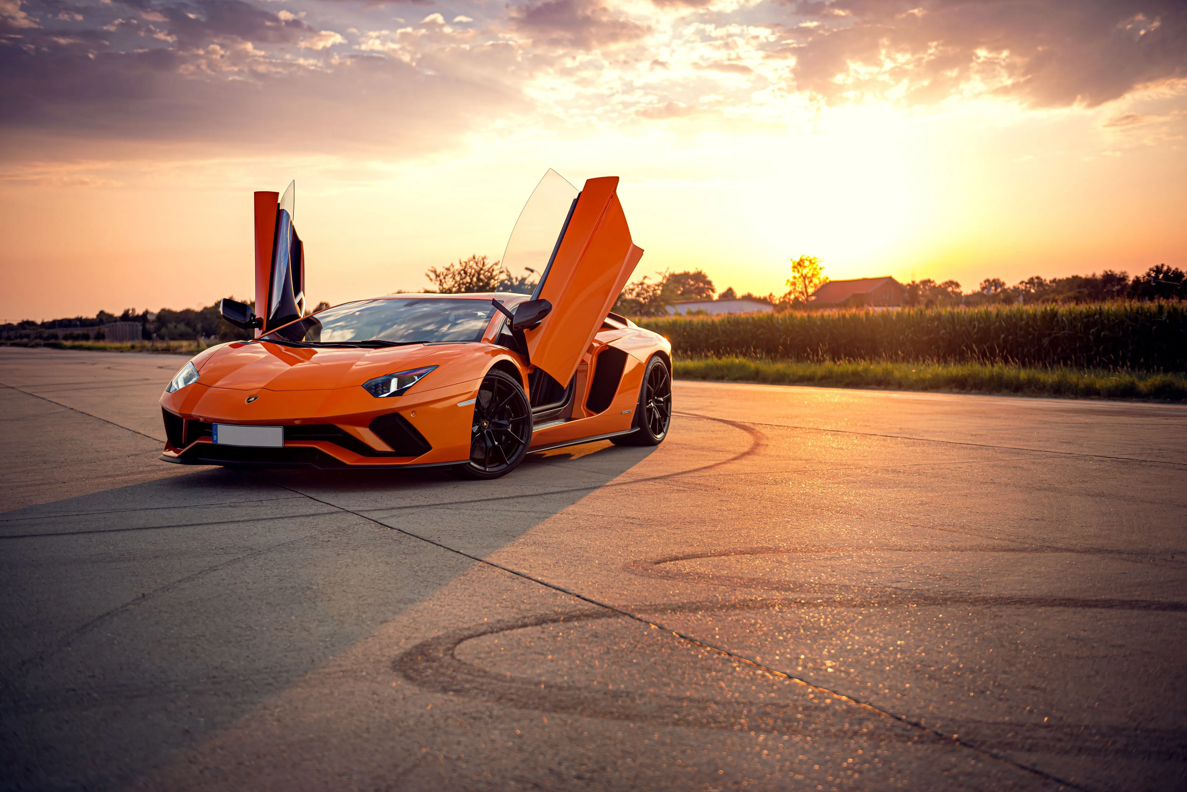 Orange Lamborghini Aventador 4k Laptop Full HD 1080P , HD 4k Wallpaper, Image, Background, Photos and Picture