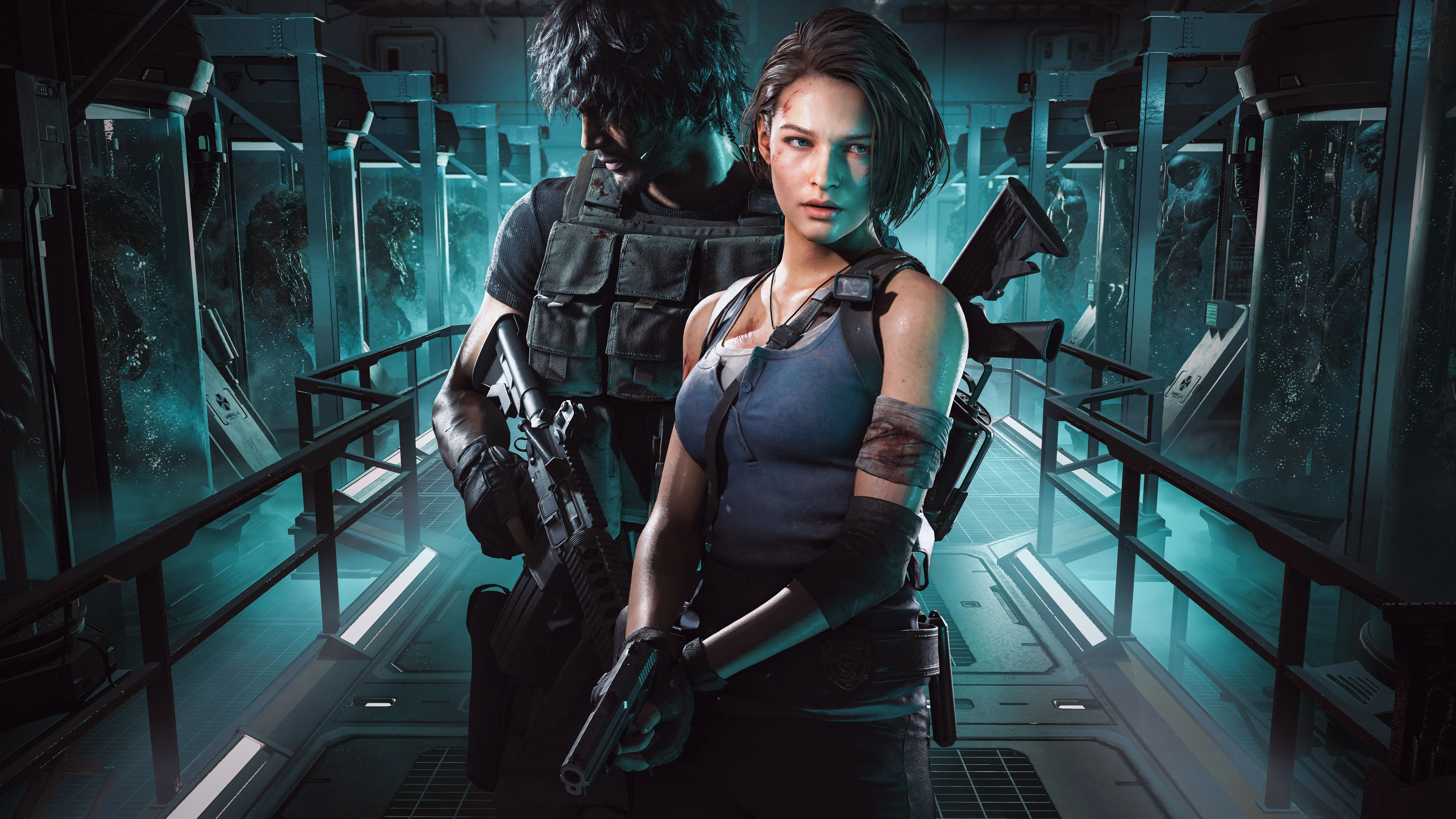 Resident Evil 3 Wallpaper 4K, Survival games, Jill Valentine