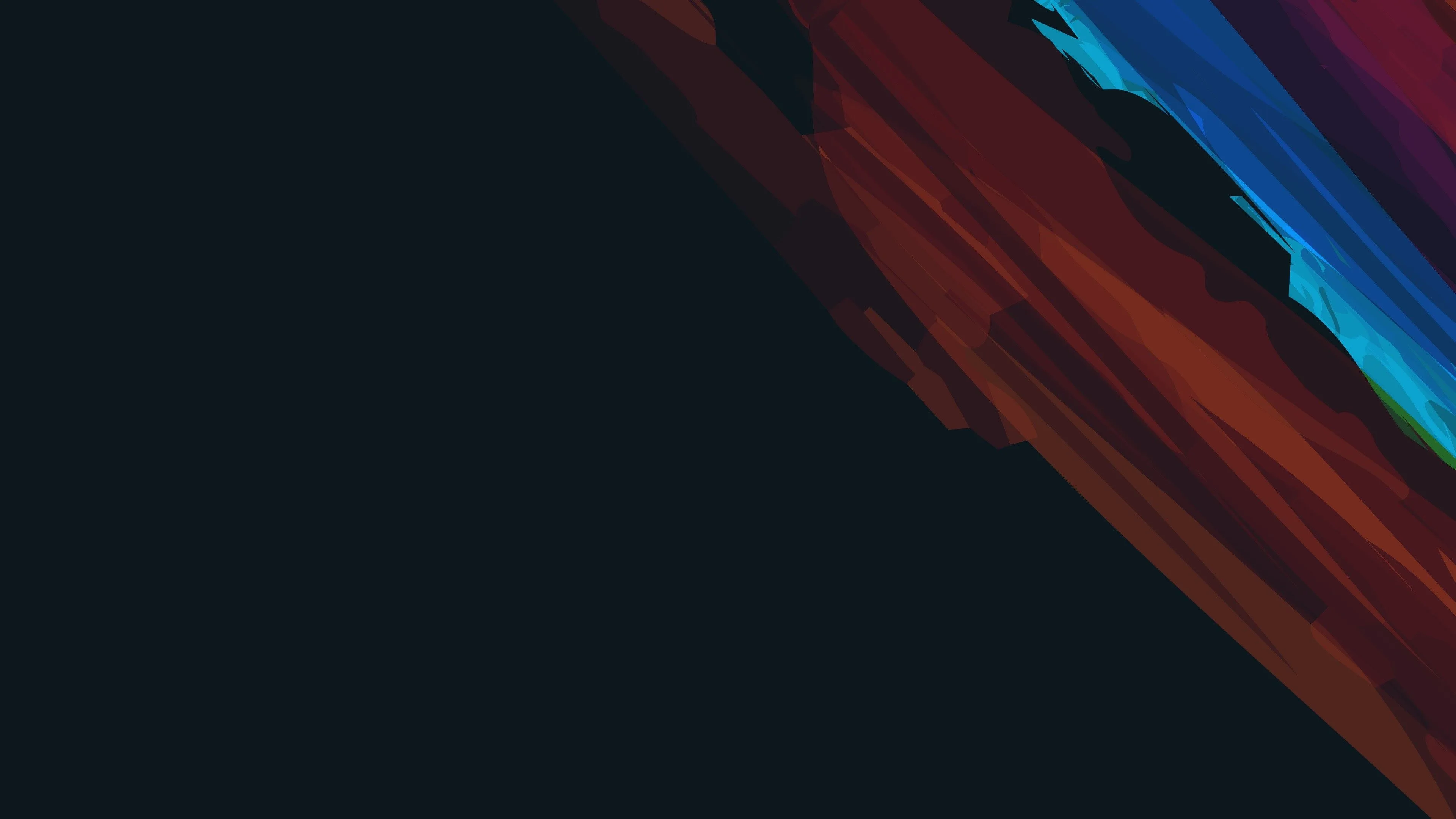 4K, artwork, simple background, black background, abstract, minimalism, colorful, HD Wallpaper