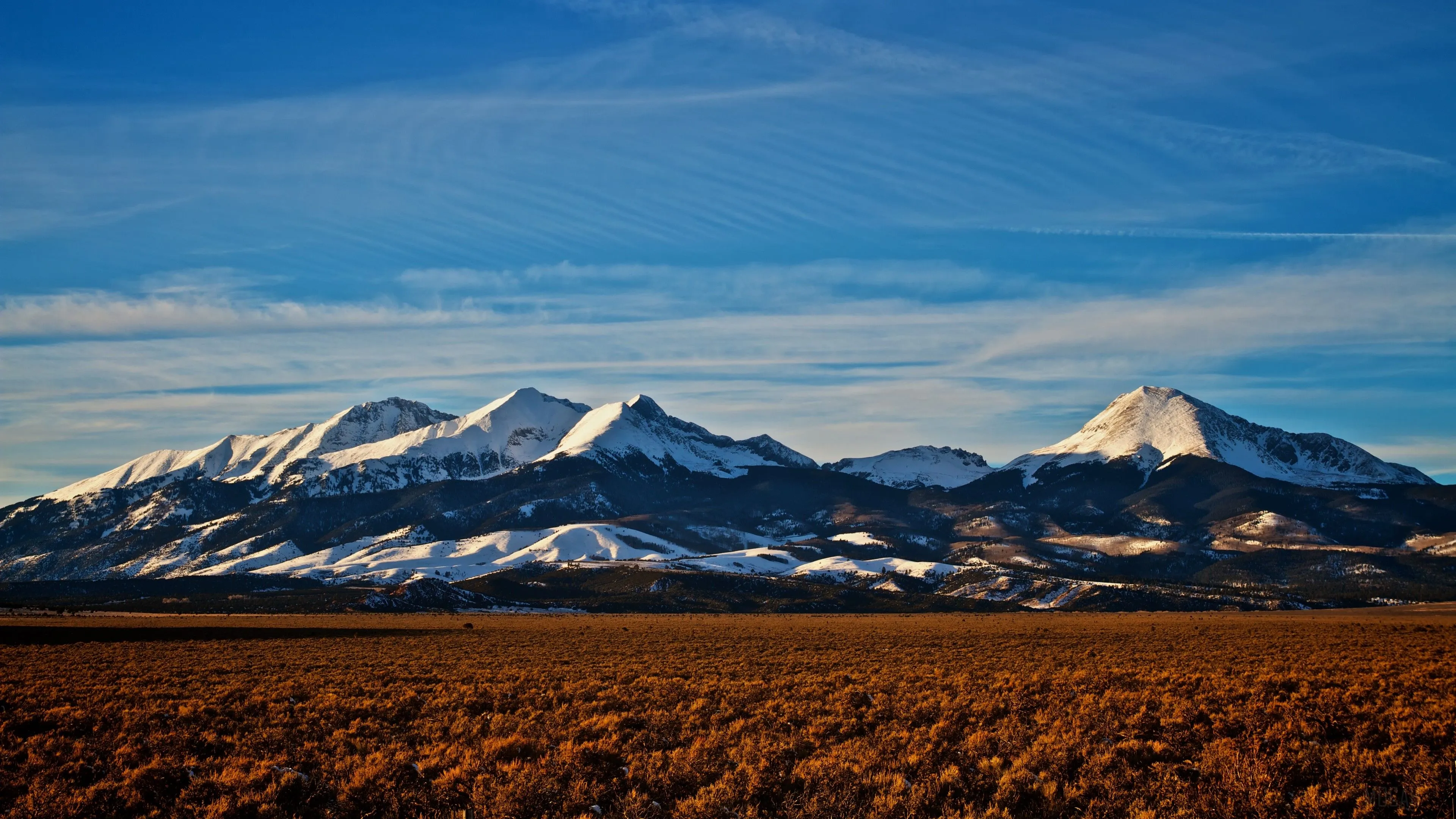 mountains, colorado, peaks, snowy, horizon, sky 4k, HD Wallpaper