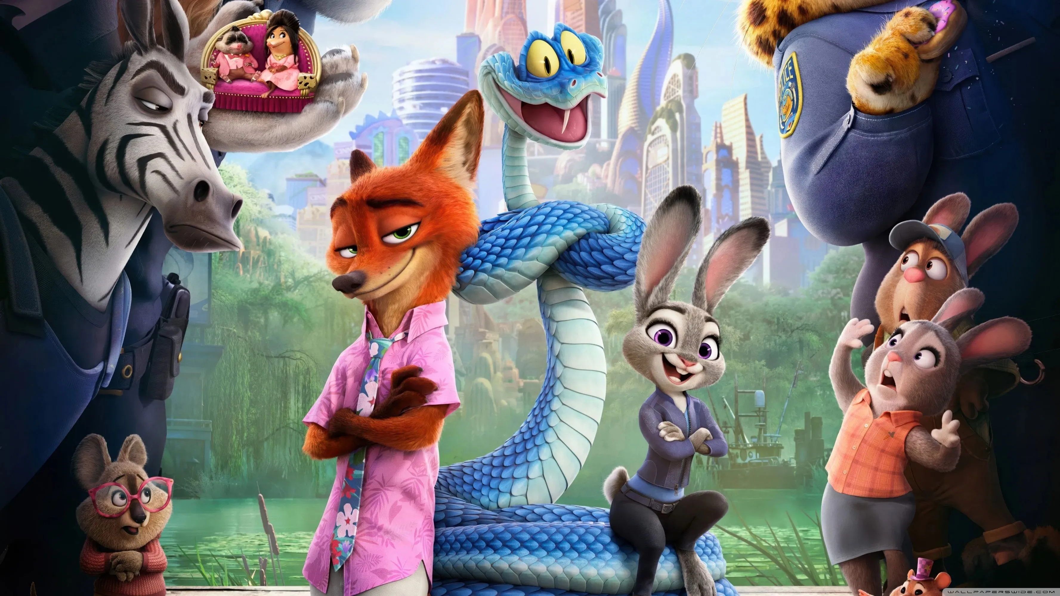 Zootopia 2 4K UHD Wallpaper for UltraHD Desktop and TV, Widescreen and UltraWide Display, Dual Monitor