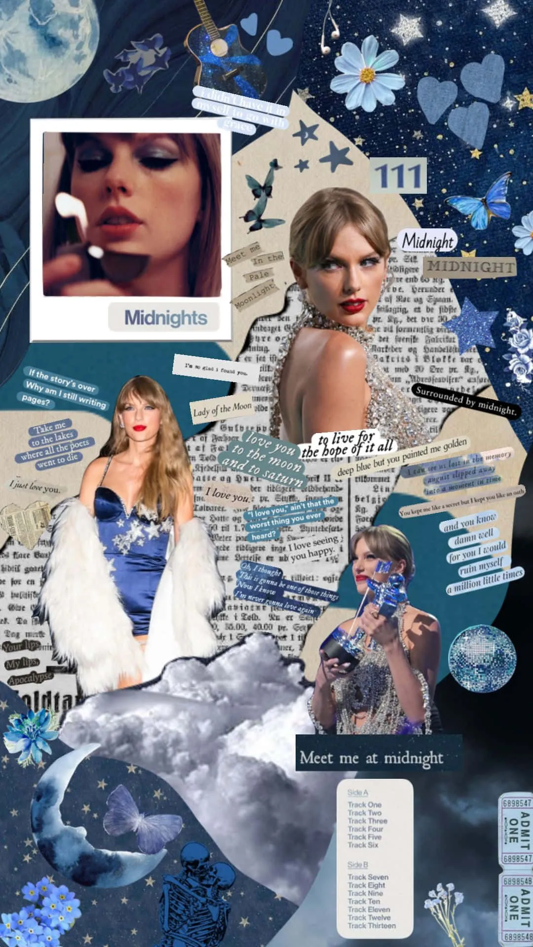 Collage Taylor Swift Aesthetic Wallpaper