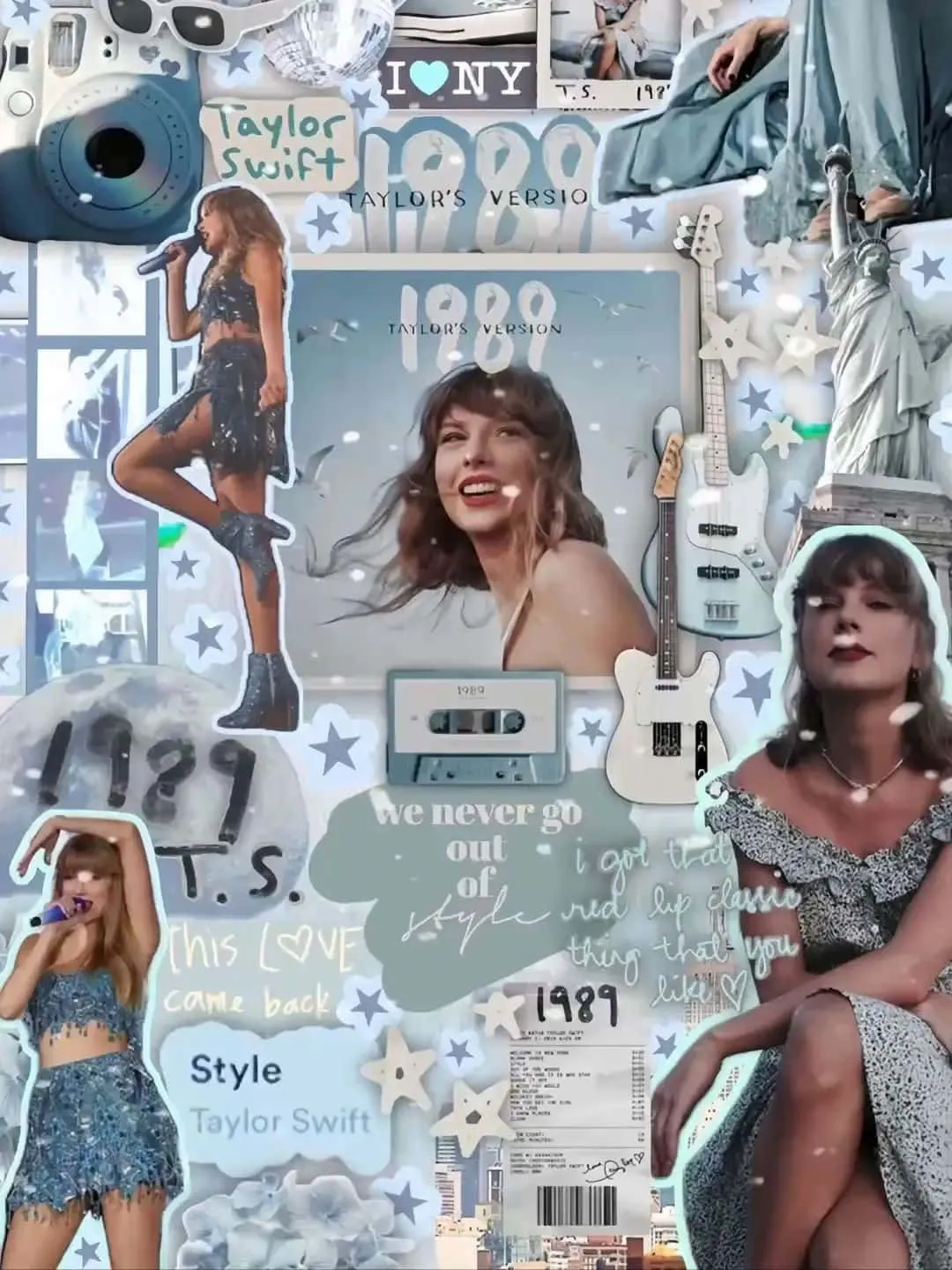 Download Taylor Swift Aesthetic Collage Wallpaper