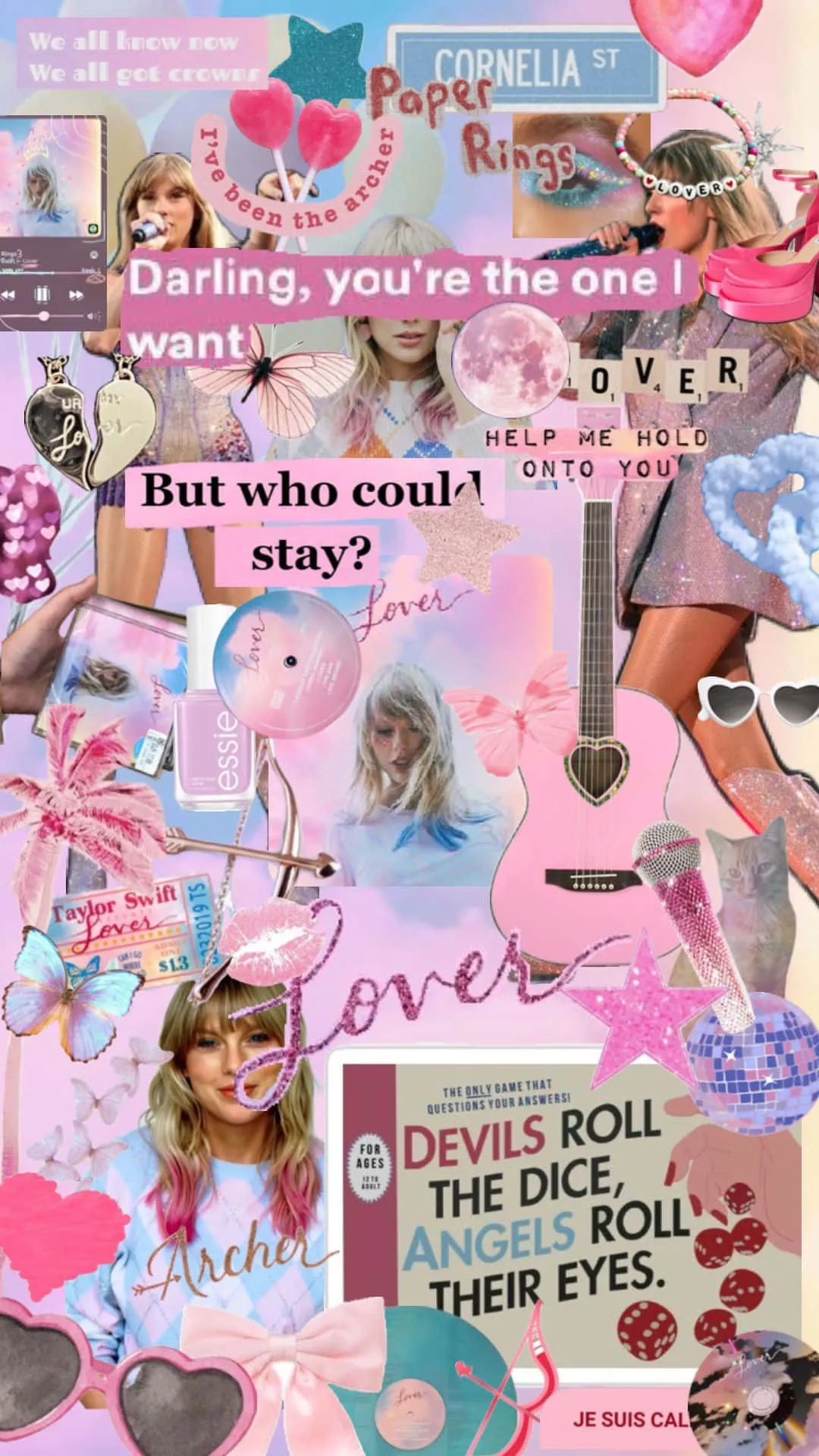 Download Taylor Swift Lover Collage Wallpaper