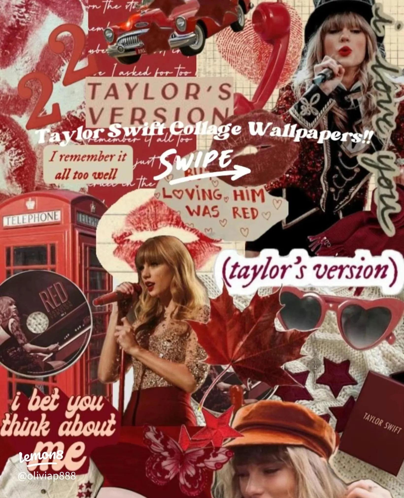 Stunning Taylor Swift Collage Wallpaper for Fans!