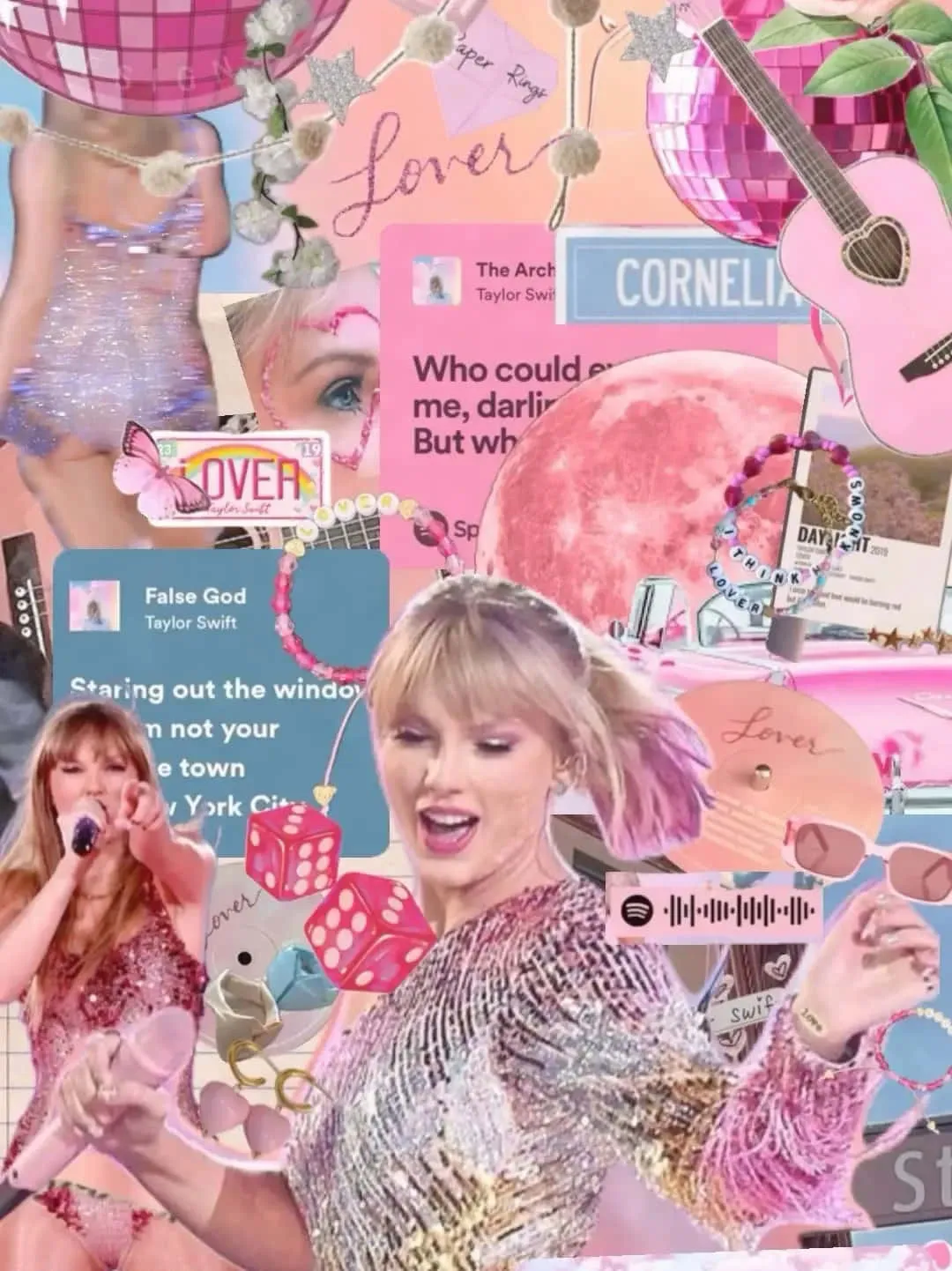 Download Taylor Swift Lover Collage Wallpaper