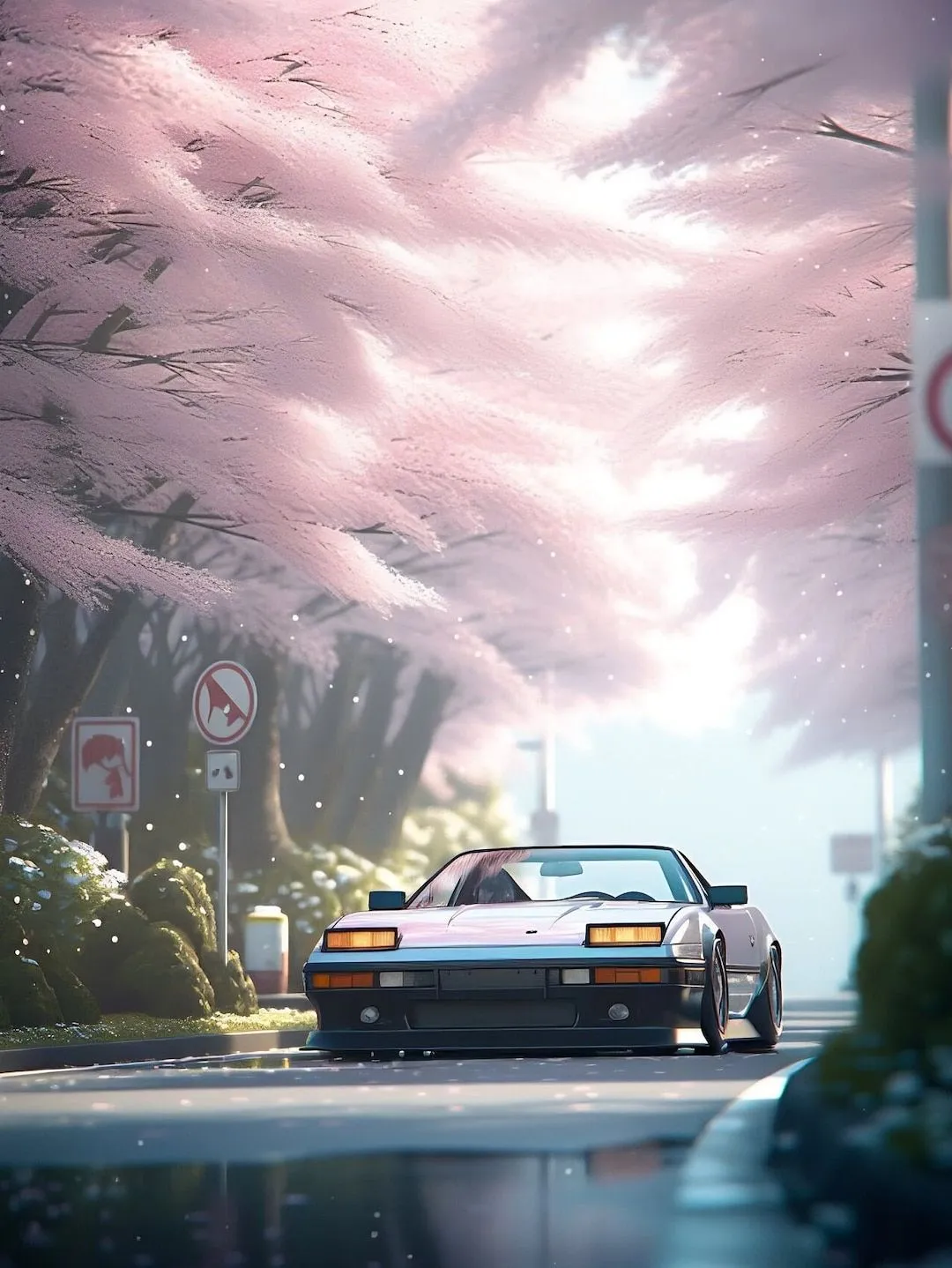 Cherry Blossom JDM Wallpaper, HD Background on WallpaperBat