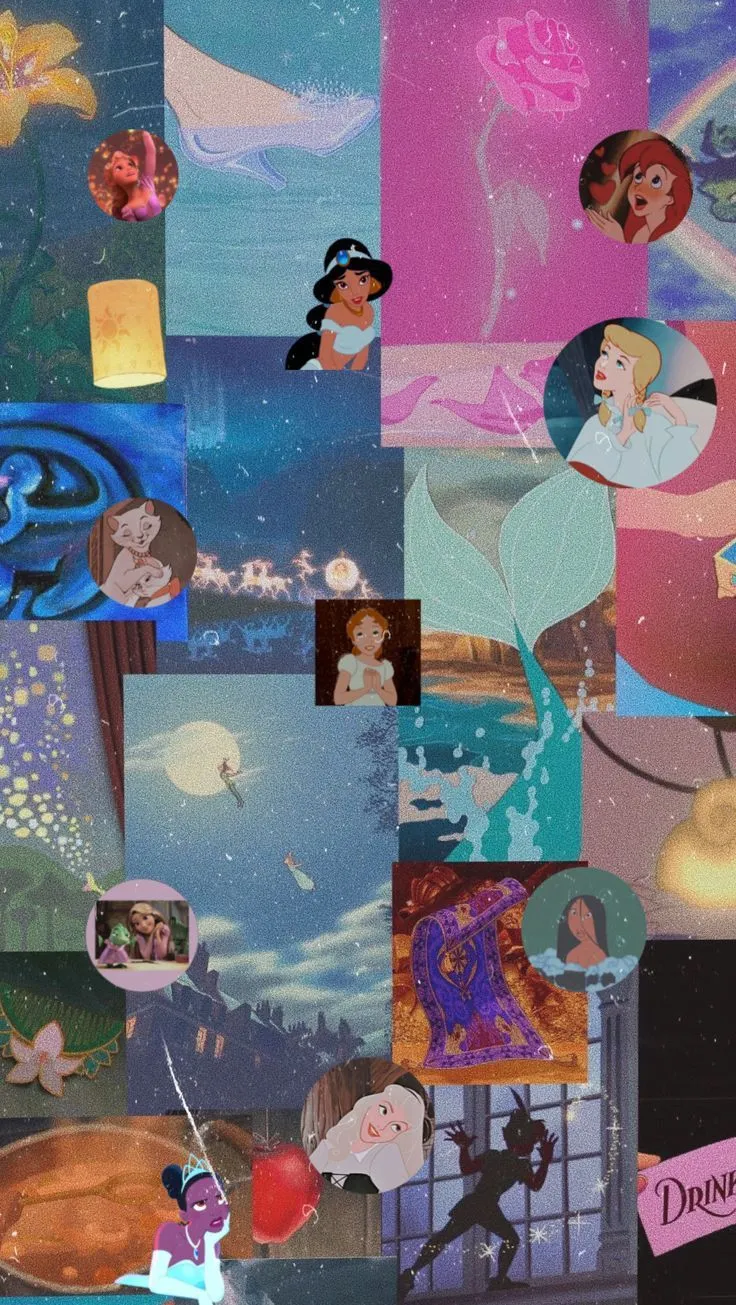 Disney icons aesthetic wallpaper