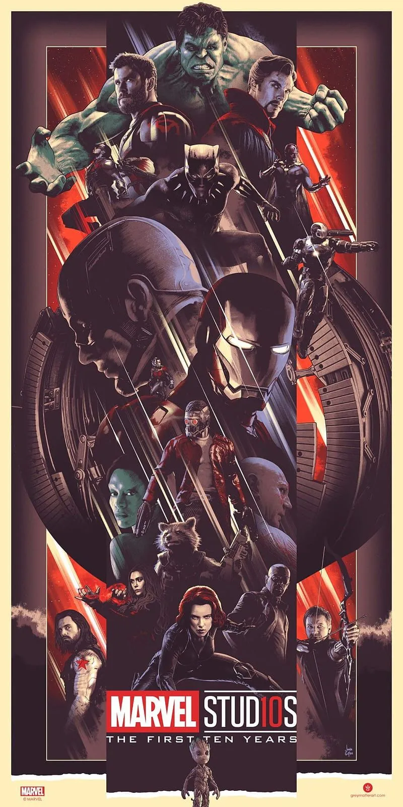 Heroes, avengers, marvel, mcu, 10, studios, disney, years, infinity war, endgame, HD phone wallpaper