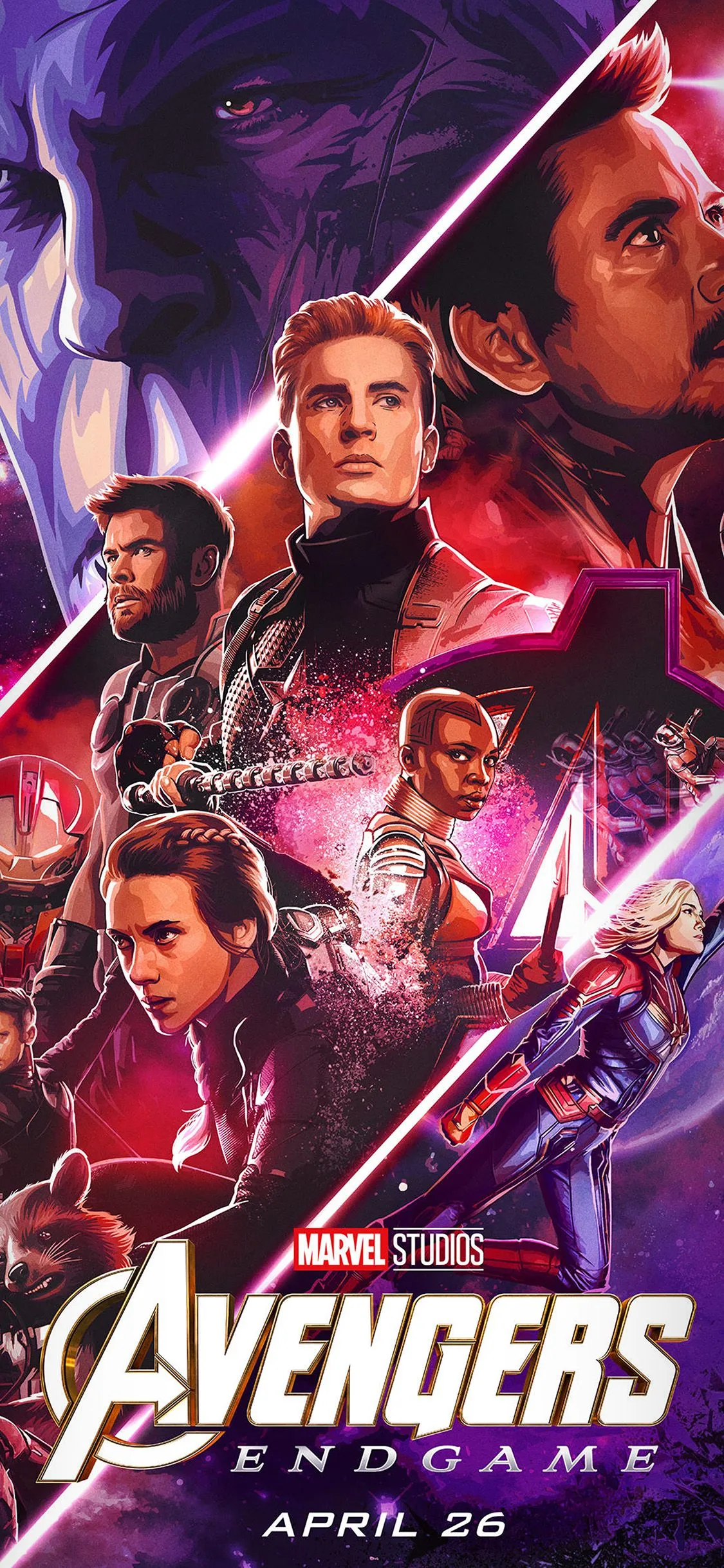 iPhone X wallpaper. avengers poster endgame film art
